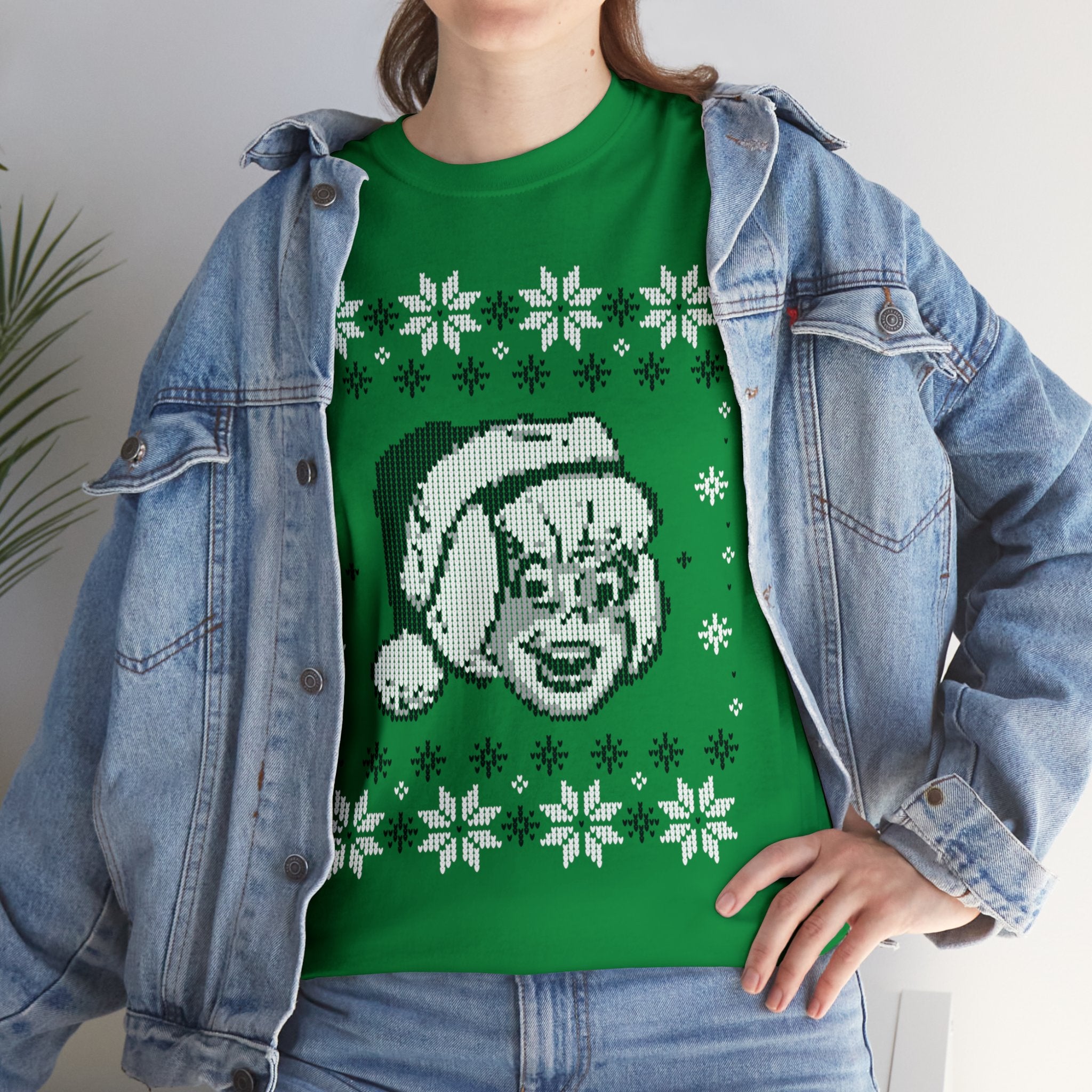 Sabrina the Teenage Witch Christmas Sweater - Unisex Heavy Cotton Graphic T-Shirt for Holiday Parties & Festive Gift Giving