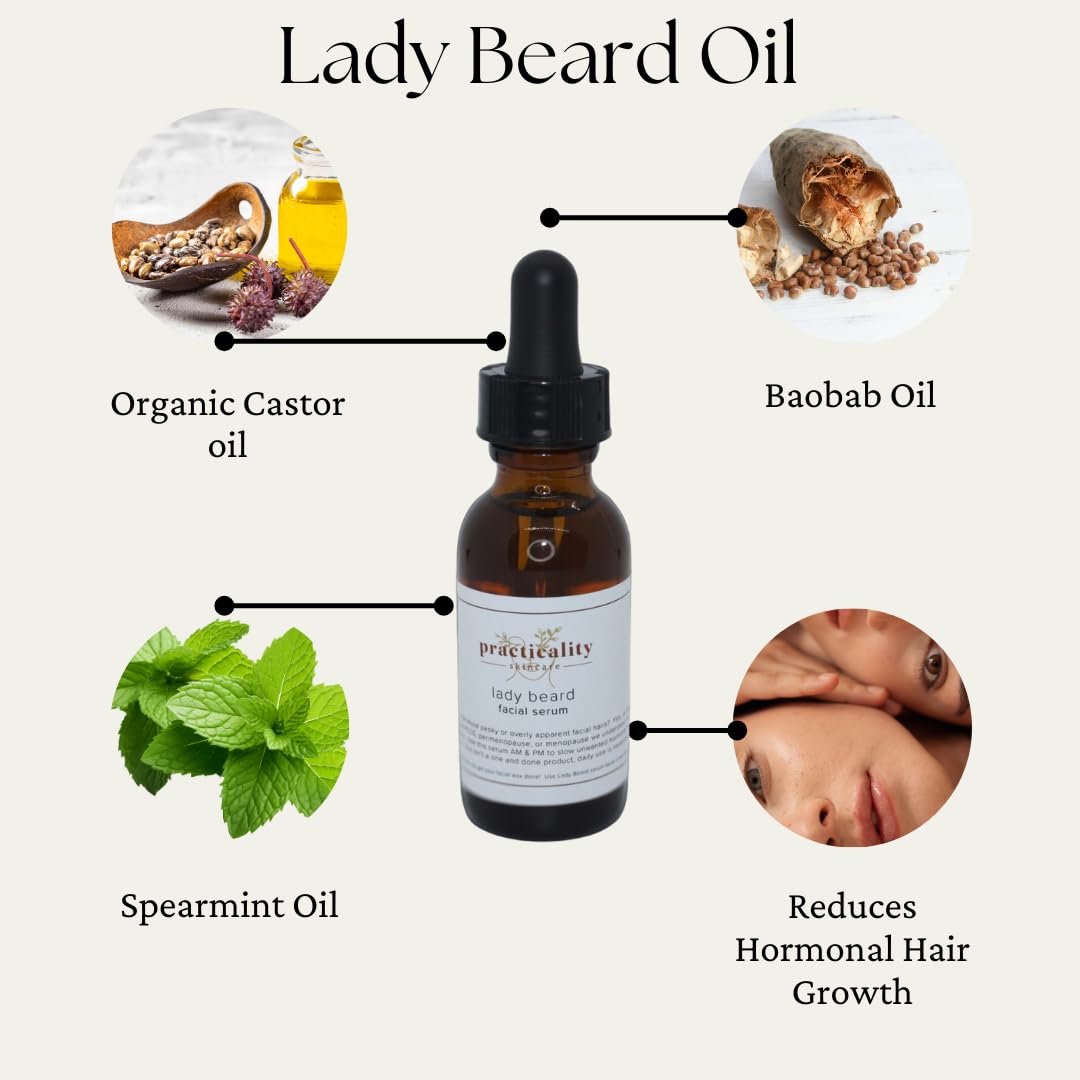 Organic Beard Oil for Men - Natural Growth & Conditioning - Softens & Tames Facial Hair - Perfect for Daily Grooming & Styling - Ideal for Beards, Mustaches & Goatees