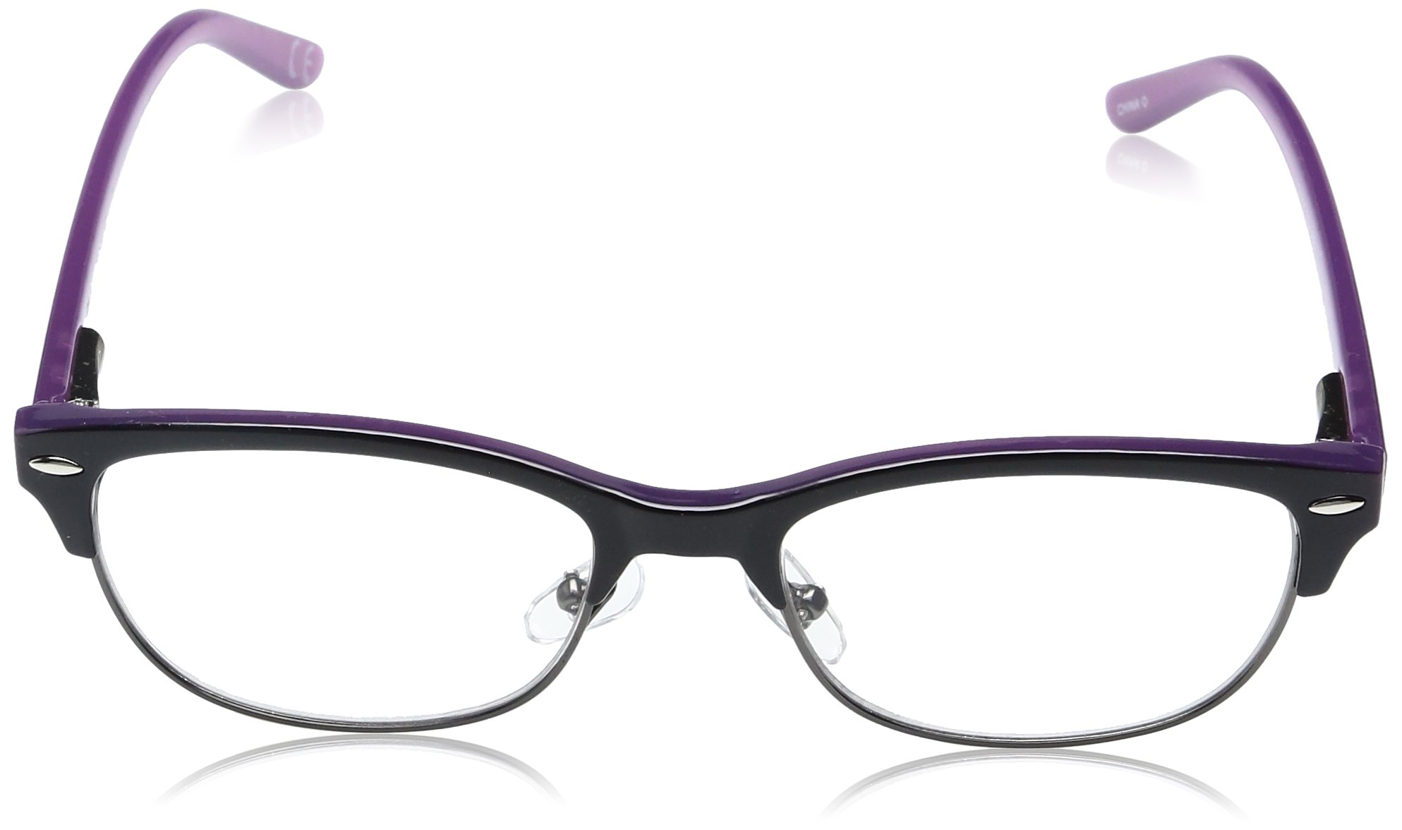 Foster Grant Women's Cleo Round Reading Glasses +1.50 to +3.50 Strength | Fashionable Lightweight Readers for Women | Perfect for Reading, Office Work & Computer Use