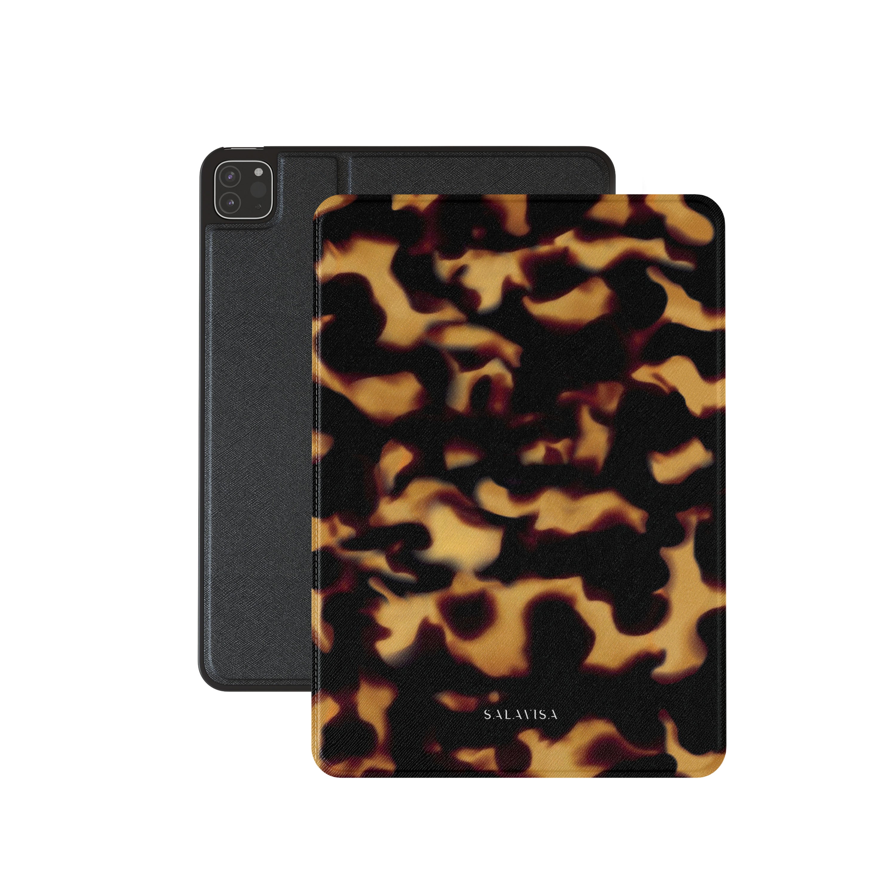 Premium Tortoise Dark iPad Case - Durable Protective Cover for iPad Pro/Air/Mini, Slim & Lightweight Design - Perfect for Work, Travel & Everyday Use