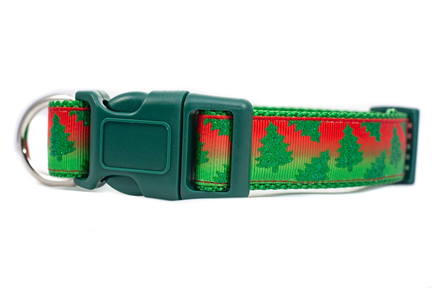 Festive Christmas Tree Pattern Dog Collar - 1