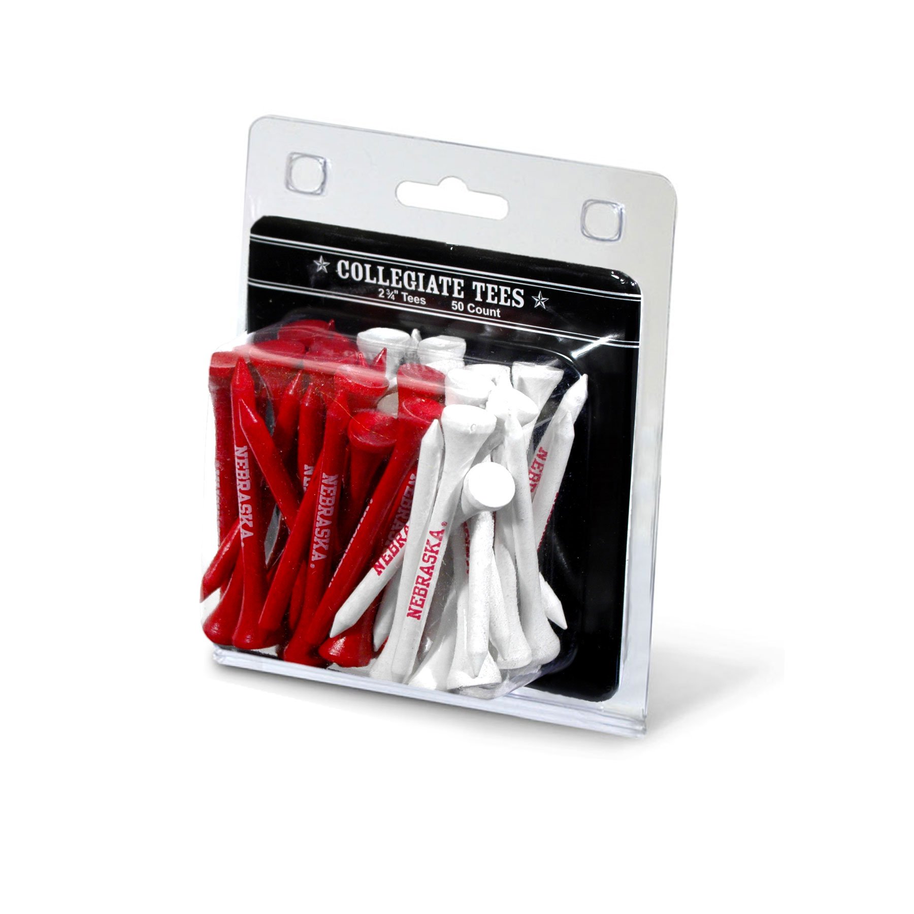 Team Golf NCAA Golf Tees - Pack of 50 | Durable Plastic Golf Tees for Driving Range & Course Play | Perfect for College Golf Teams & Practice Sessions