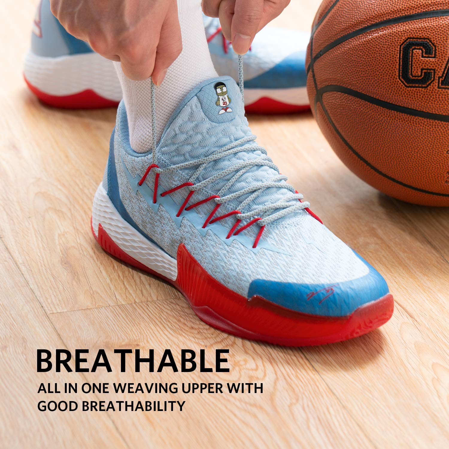 PEAK Men's Basketball Sneakers - Lou Williams Lightning Sport Shoes for Running, Walking & Training - Lightweight & Breathable for Court & Gym Workouts