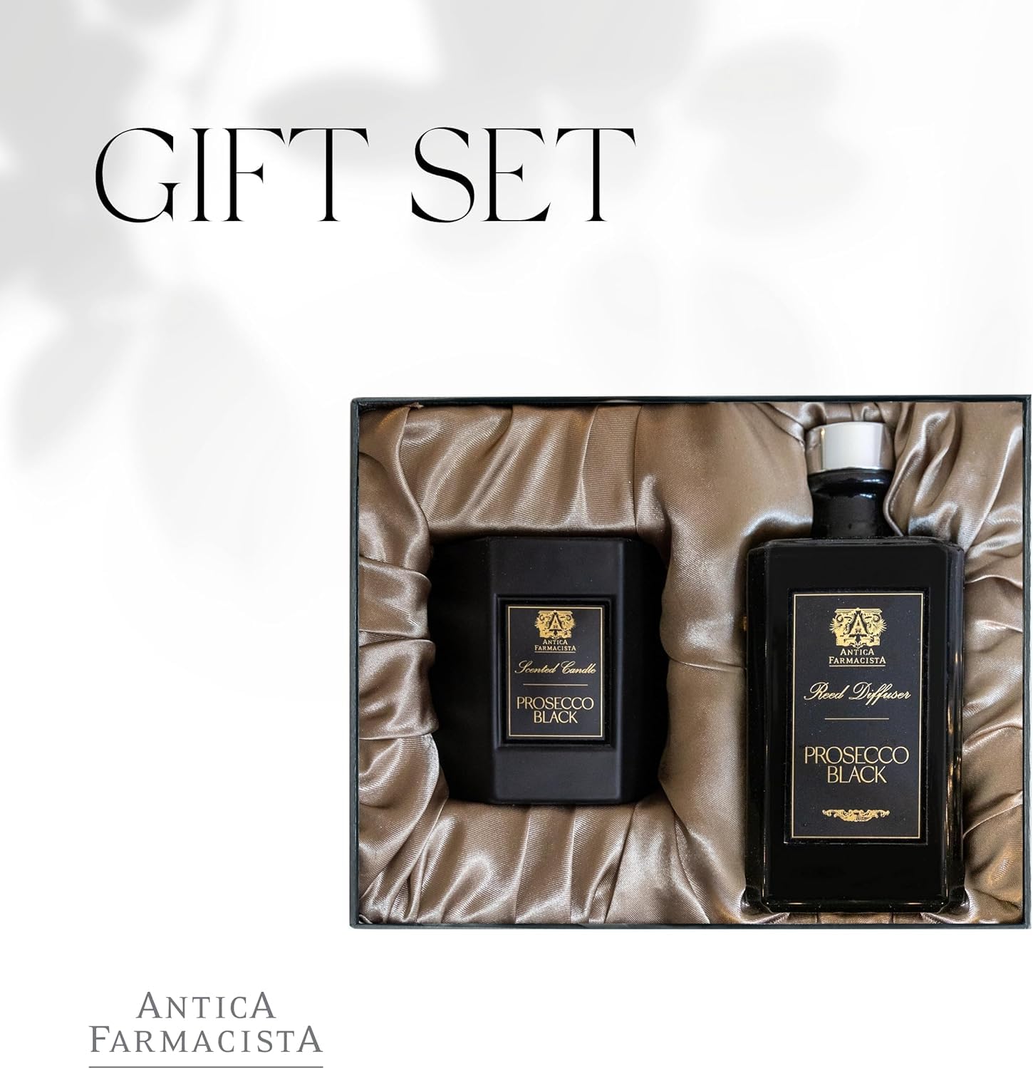Antica Farmacista White Spruce Reed Diffuser & Scented Candle Gift Set - 320ml Aromatherapy Home Decor for Living Room, Bedroom & Bathroom