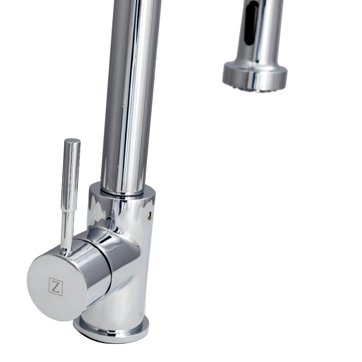 ZLINE Apollo Commercial Style Pull Down Kitchen Faucet - Brushed Nickel, High Arc Spout, Durable Stainless Steel for Modern Home & Restaurant Use