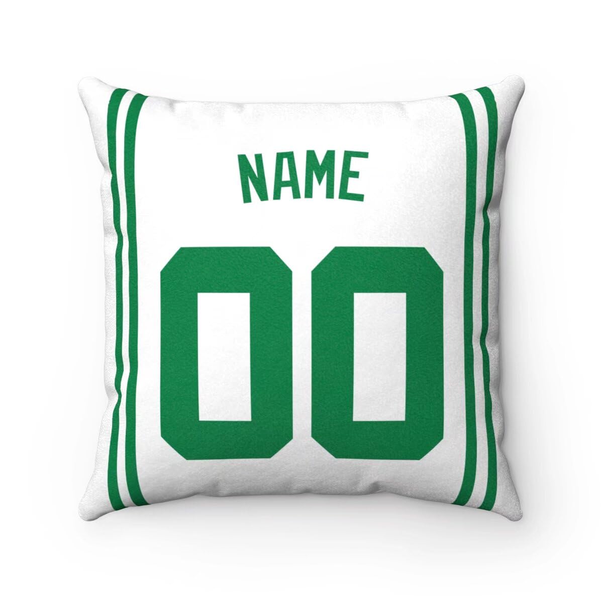 Personalized Boston Pillow Throw - Custom Name & Number Pillow Gift for Men, Women & Youth (1 Pack) - Perfect for Home Decor, Sports Fan Gifts & Birthday Presents