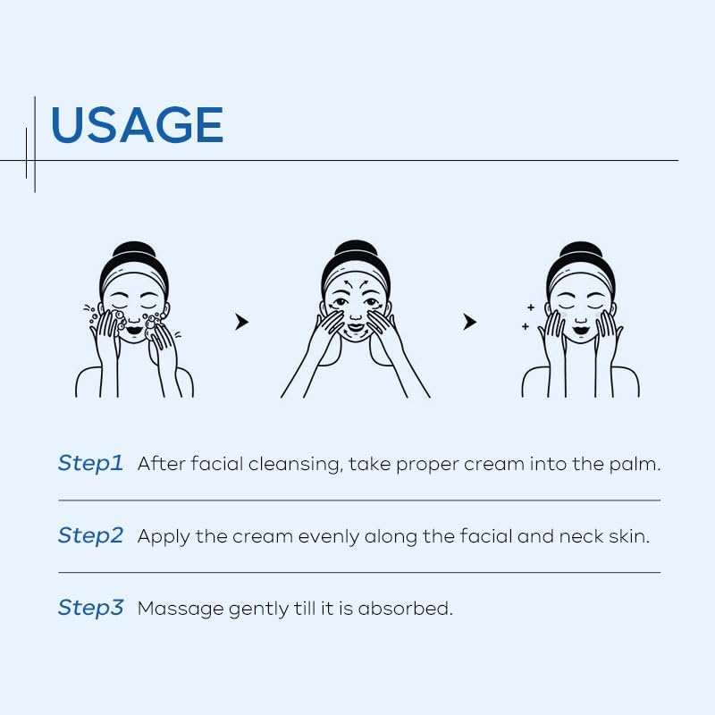 AKARY Collagen Face & Neck Moisturizing Cream - Anti-Aging Skin Care with Hyaluronic Acid for Lifting, Firming & Tightening - Hydrating Daily Moisturizer 1.06oz - Perfect for Day & Night Routine, Dry Skin Relief & Wrinkle Reduction