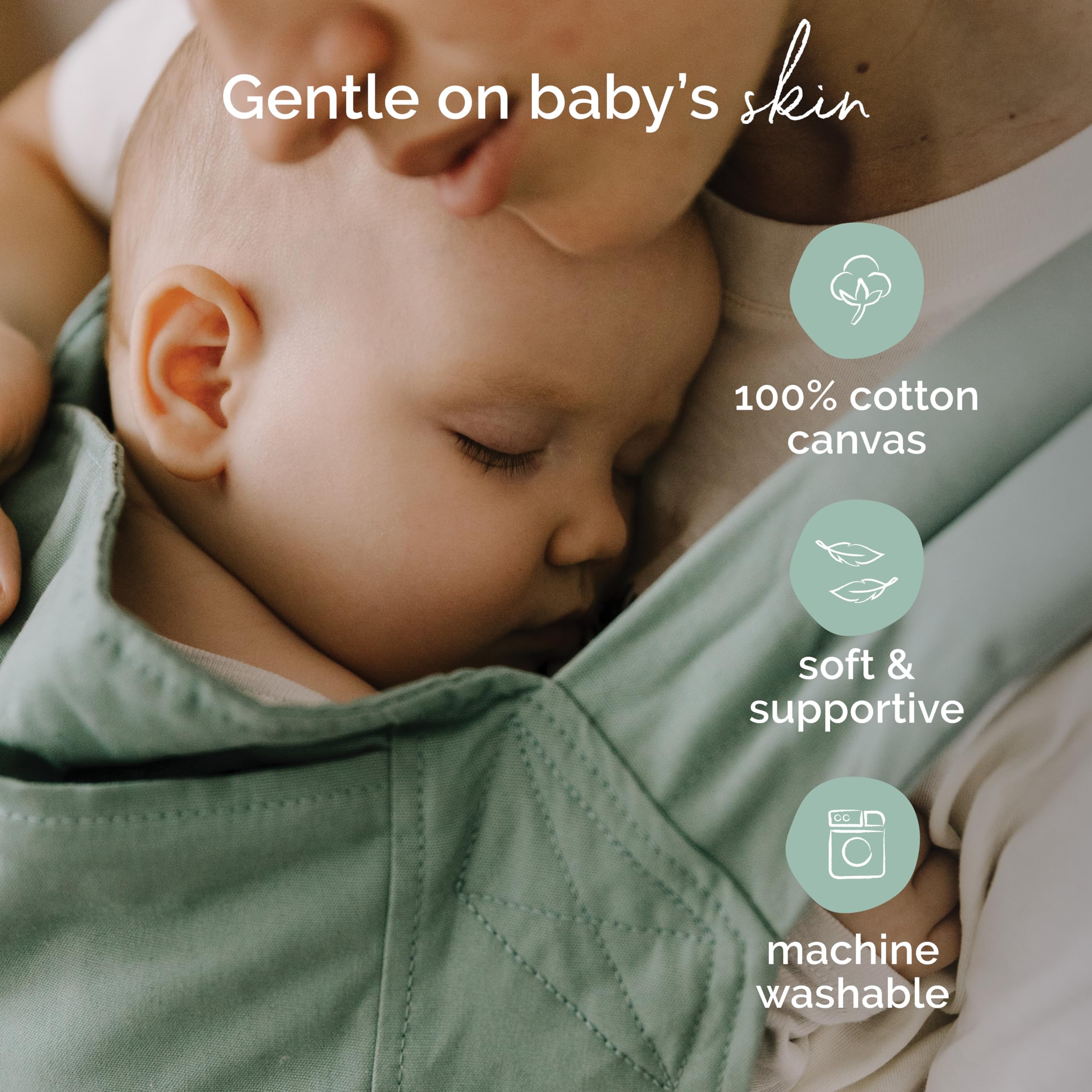 Boba Baby Carrier Classic - Ergonomic Front & Back Baby Carrier for Newborns to Toddlers (7-45 lbs) | Adjustable, Hands-Free Infant Sling | Perfect for Hiking, Shopping & Travel (Sage Green)