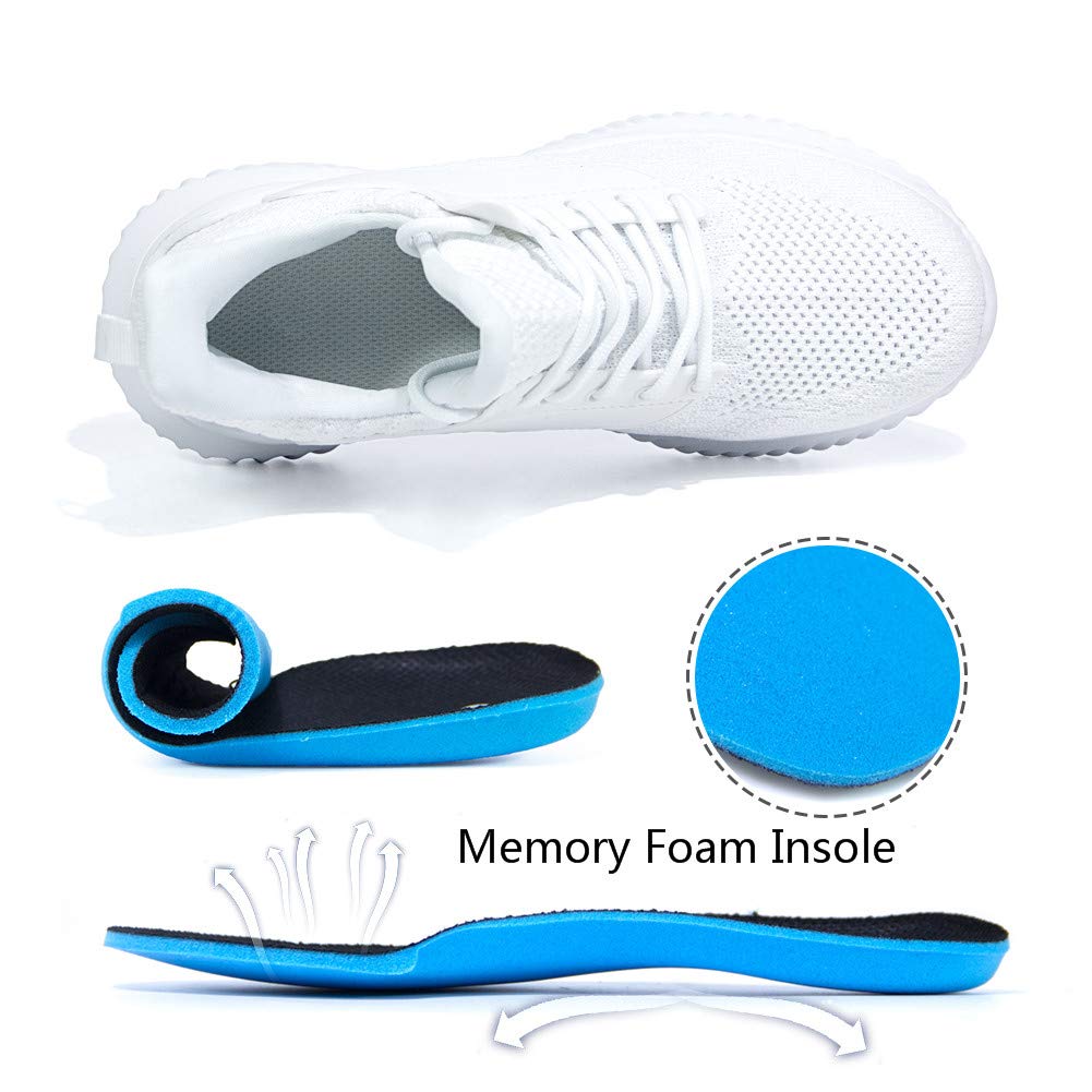 Women's Slip-On Walking Shoes - Lightweight Memory Foam Tennis Sneakers for Running, Gym & Outdoor Activities | Comfortable Work Shoes for Women | Perfect for Jogging, Workouts & Daily Wear