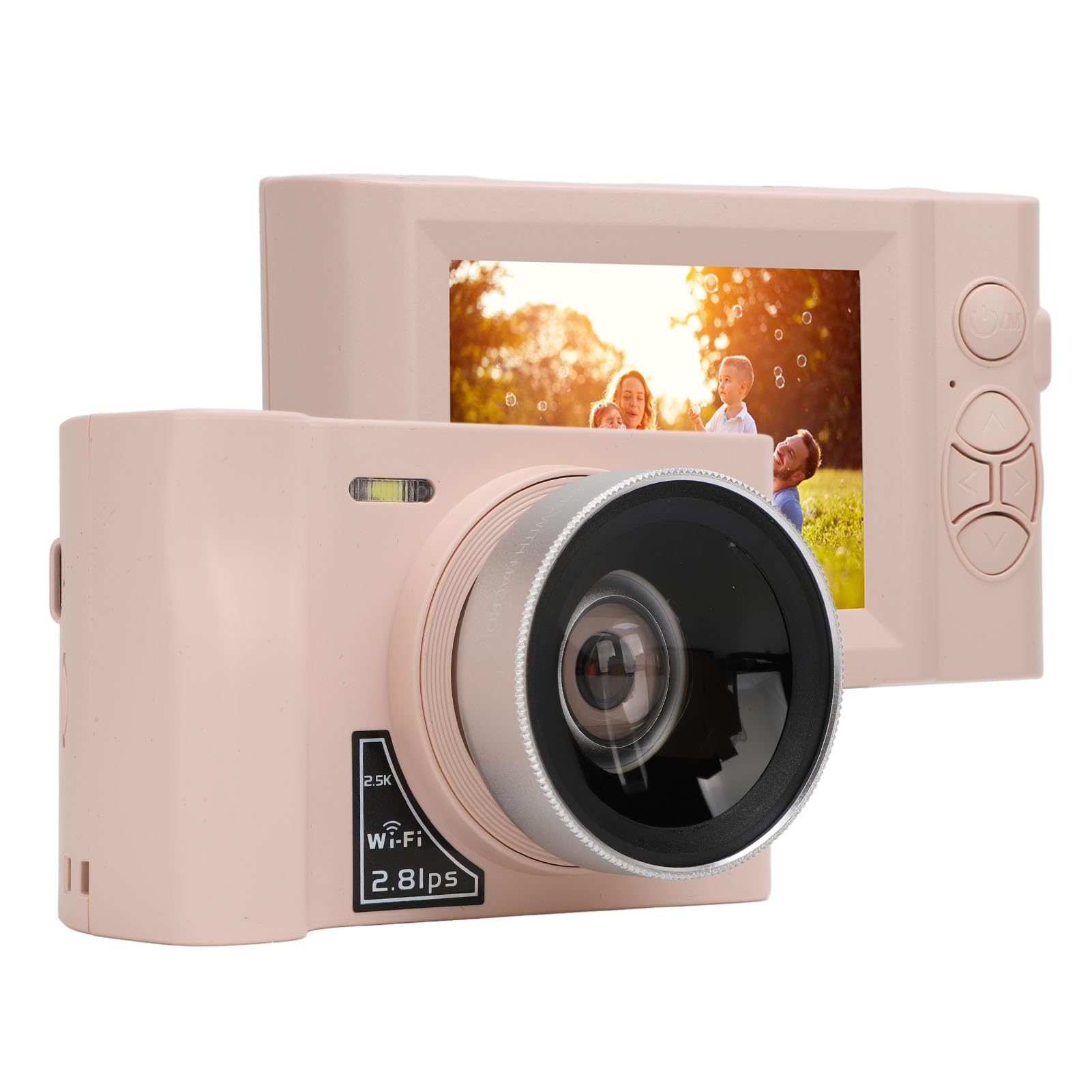 24MP 2.5K Kids Digital Camera with 16X Zoom - Compact WiFi Mirrorless Camera for Beginners | Perfect Travel Camera for Children, Teens & Gift Ideas | Outdoor Adventures, Birthday Parties & Family Vacations