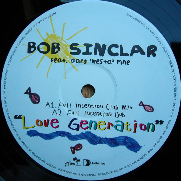 Bob Sinclar - Love Generation (Remixes) [Defected Records DFTD111R] | Electronic Dance Music Vinyl & Digital Download for DJ Sets, Parties & Music Collectors