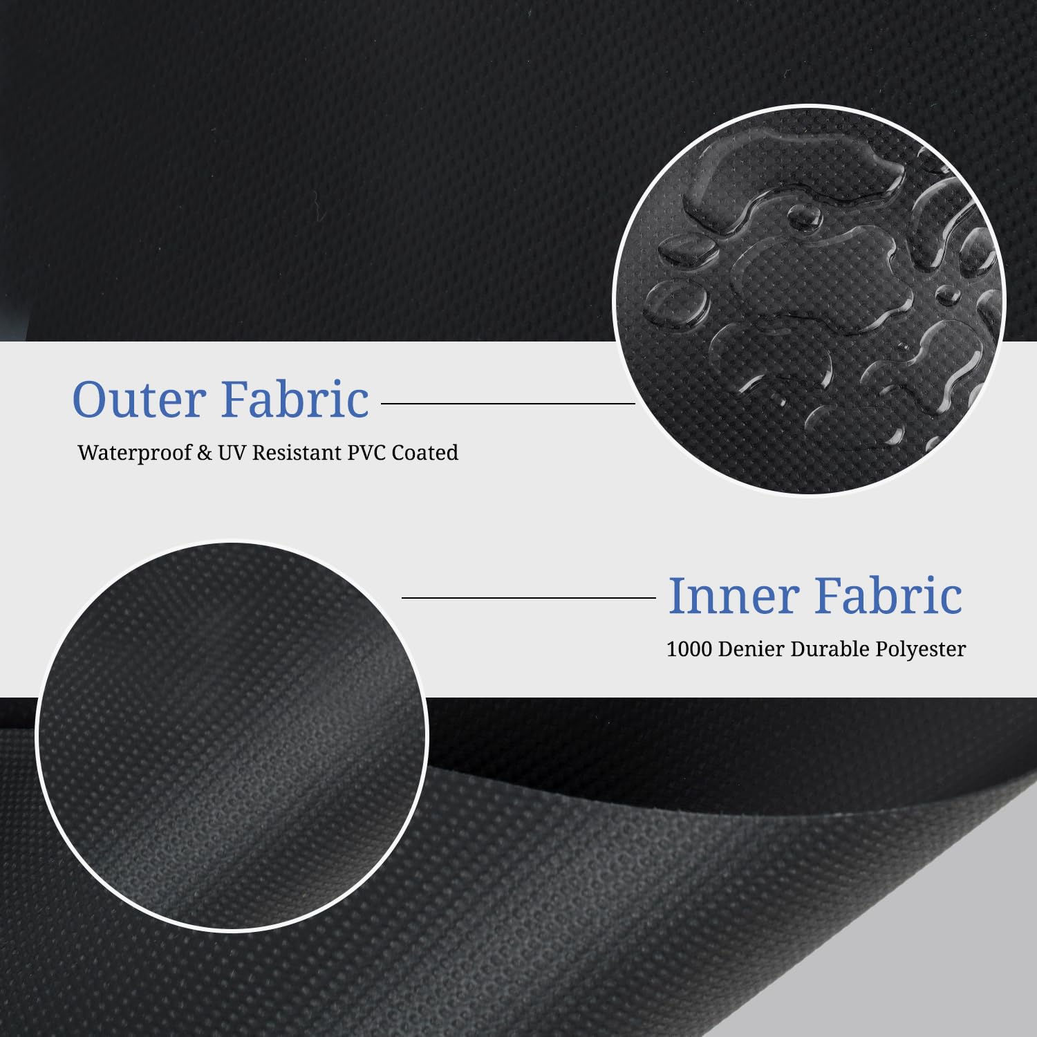 **12 Oz Waterproof UV & Weather Resistant Outdoor Table Cover - 41