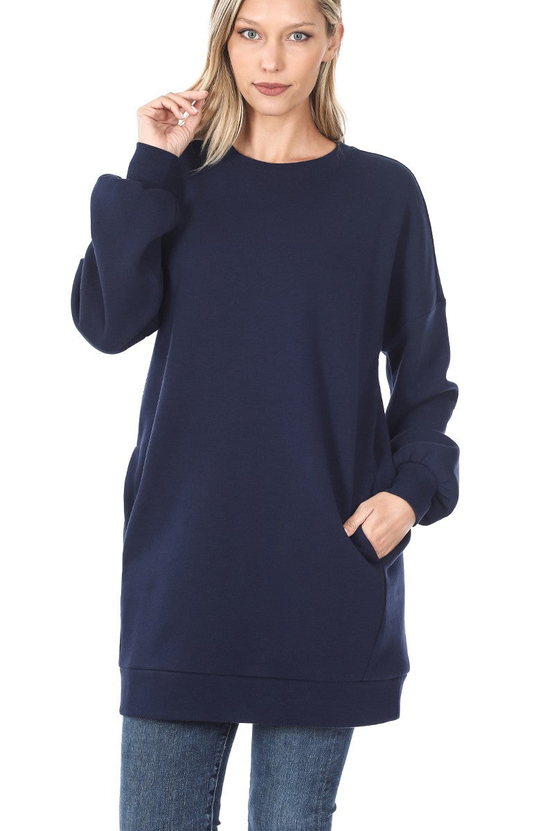 Cozy Oversized Sweater with Pockets for Women - Soft Chunky Knit Pullover for Fall & Winter - Perfect for Casual Outfits, Lounging at Home and Coffee Dates