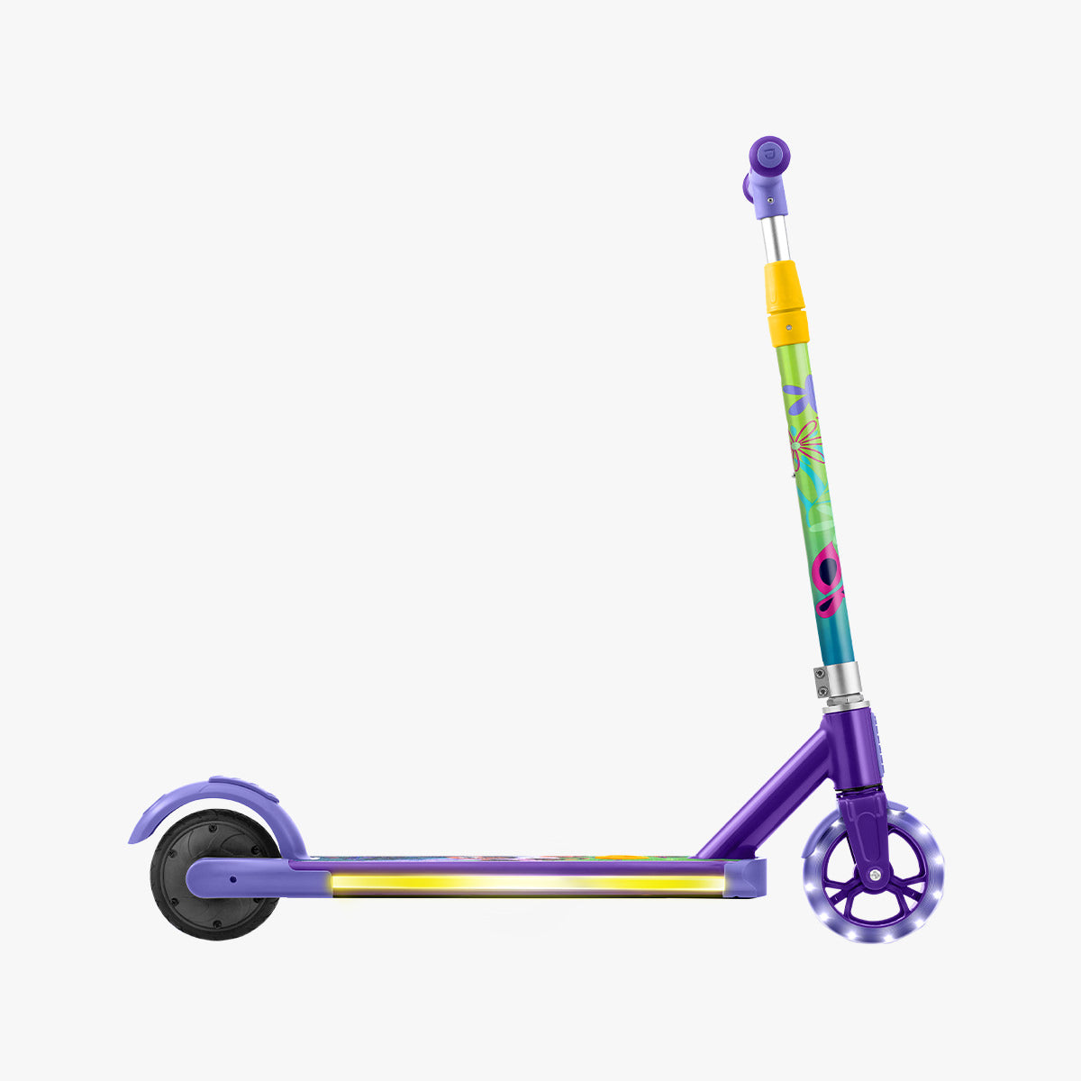 Disney Encanto Kids' Electric Scooter - 3 Wheel LED Light Up Scooter for Ages 5-12 | Perfect for Outdoor Play, Birthday Gifts & Family Fun Activities