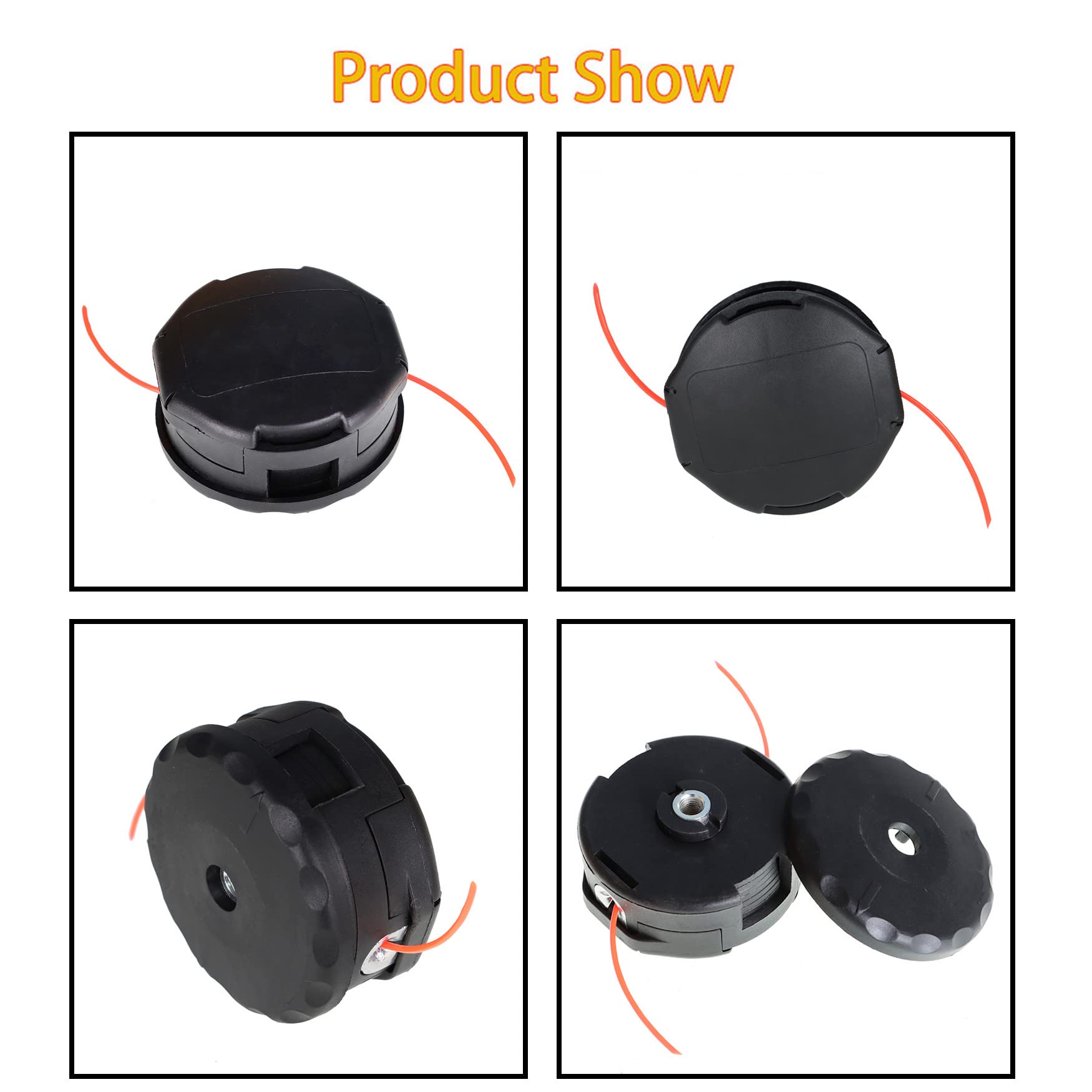 3-Pack String Trimmer Head Replacement for Echo Speed Feed 400 SRM225 SRM230 SRM-302 SRM-303 SRM-311 SRM-330 SRM-340 SRM-3110 SRM-3400 SRM-3410 SRM-3500 - Compatible with Echo Trimmers - Ideal for Lawn Care, Yard Maintenance & Landscaping