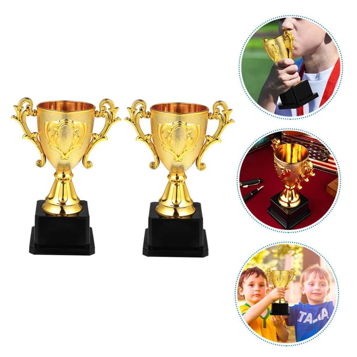 GOOHOCHY 10-Pack Reusable Plastic Trophy Reward Toys - Basketball Themed Classroom Prizes for Kids | Perfect for School Awards, Sports Incentives & Children's Party Favors