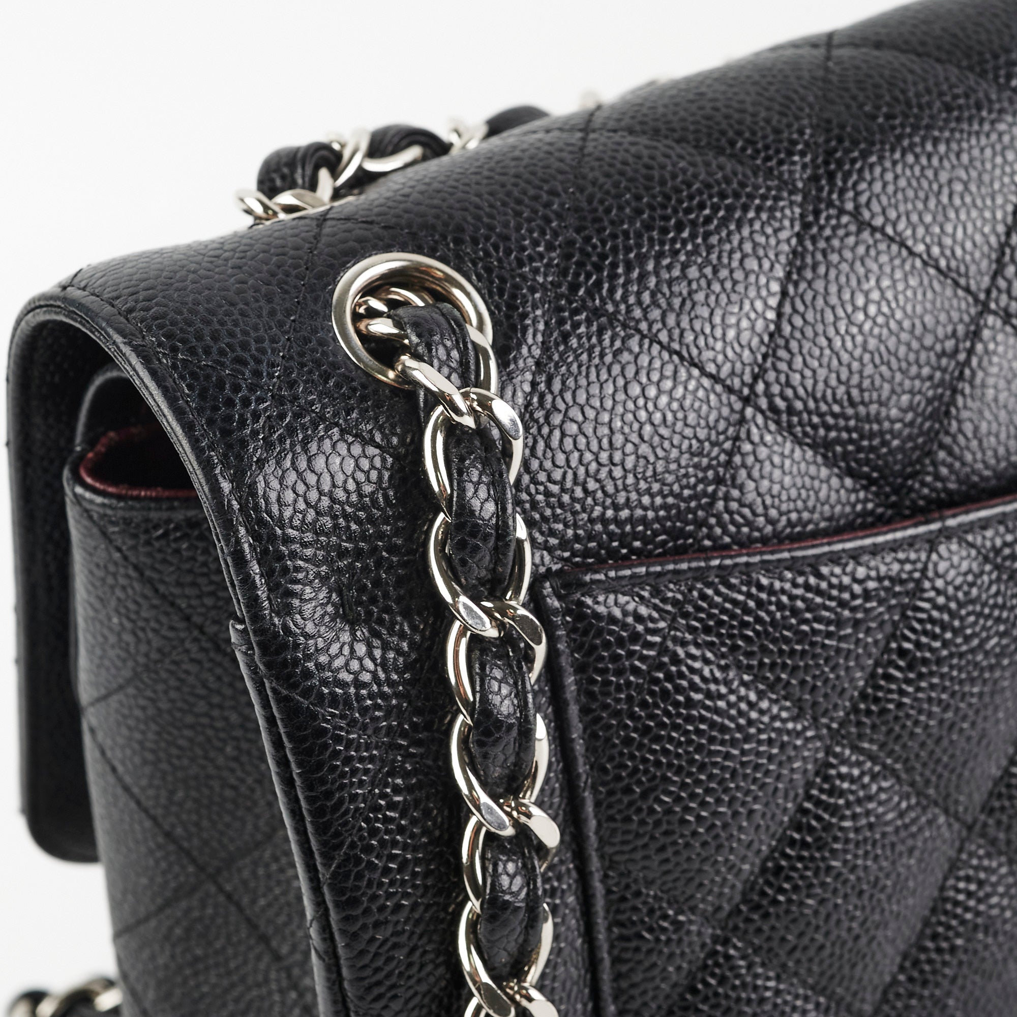 Chanel Jumbo Classic Double Flap Bag in Black Caviar Leather - Luxury Designer Handbag for Women, Perfect for Parties, Work & Everyday Use