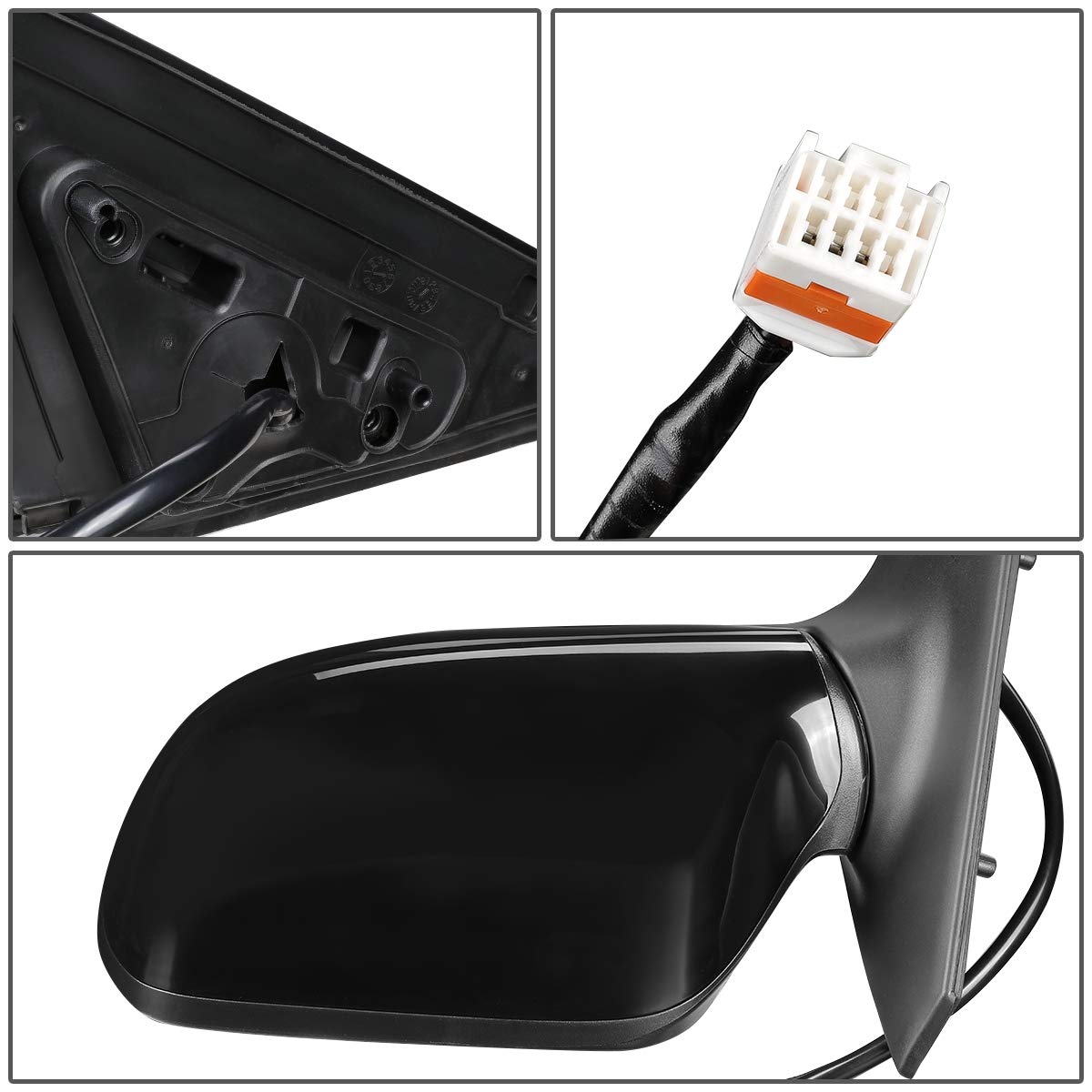 OE Style Power Side View Mirror Compatible with 2006-2007 Mazda Mazdaspeed 6 - Auto Dynasty MA1320143 MA1321143 Pair - Perfect for Replacement & Enhanced Visibility While Driving