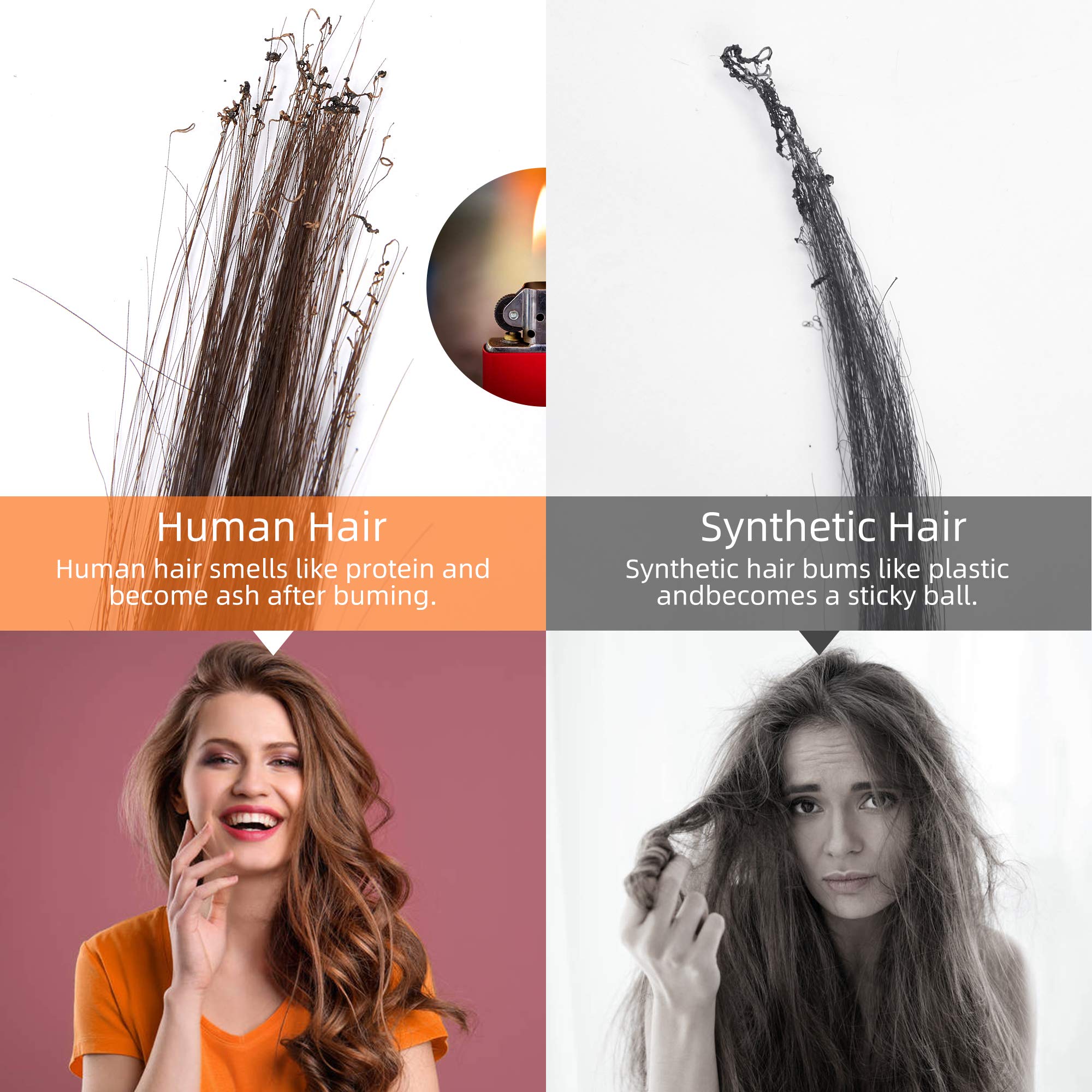 6D No-Trace Clip-In Hair Extensions - 100% Real Human Hair - 13pcs 52g/pack - 22 Inch #18P613 - Perfect for Volume, Length & Styling for Parties, Weddings & Daily Wear