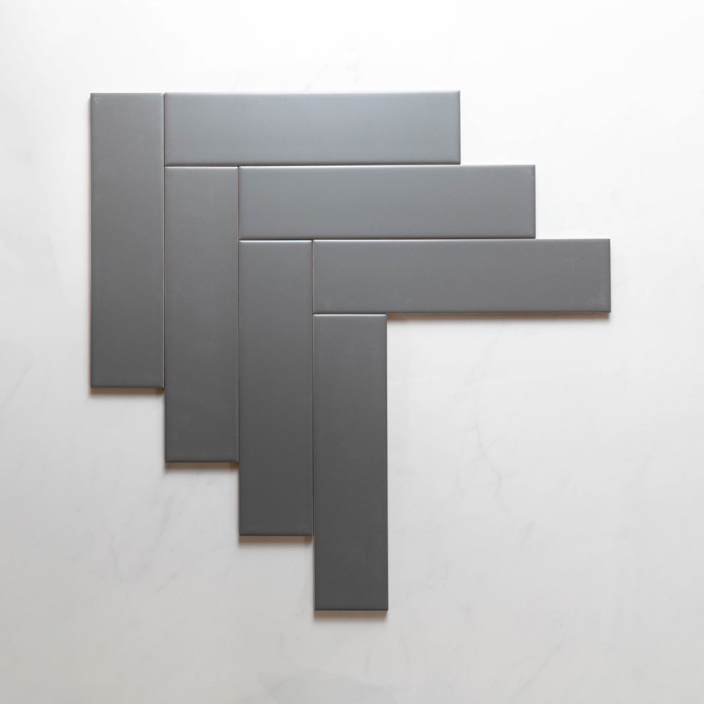 Premium Cascade Dark Grey 75x300mm Matte Unrectified Subway Tile - Perfect for Kitchen Backsplash, Bathroom Walls & Modern Interior Design