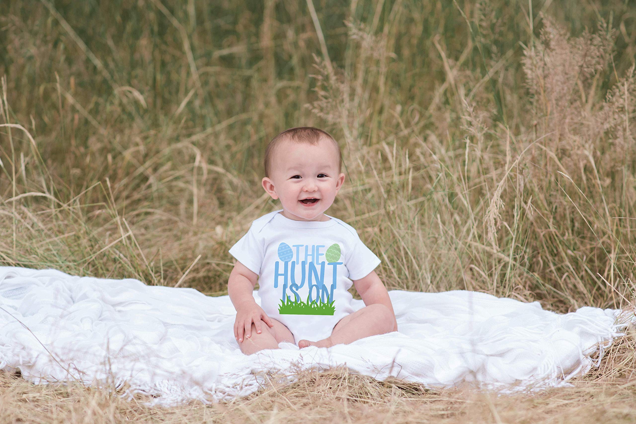 Custom Easter Egg Hunt Baby Romper - Unisex Novelty One-Piece for Easter Party & Spring Celebrations - Perfect for Easter Egg Hunts, Baby Showers & Family Photos