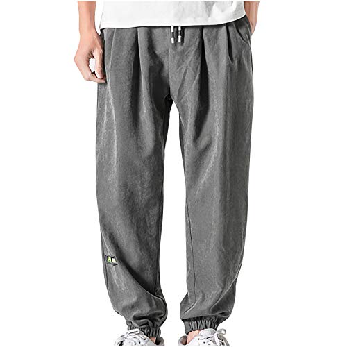 CofeeMO Bravetoshop Men's Cargo Pants - Relaxed Fit Work Pants with Drawstring Elastic Waist | Lounge, Jogger, Outdoor & Casual Wear Pants for Men