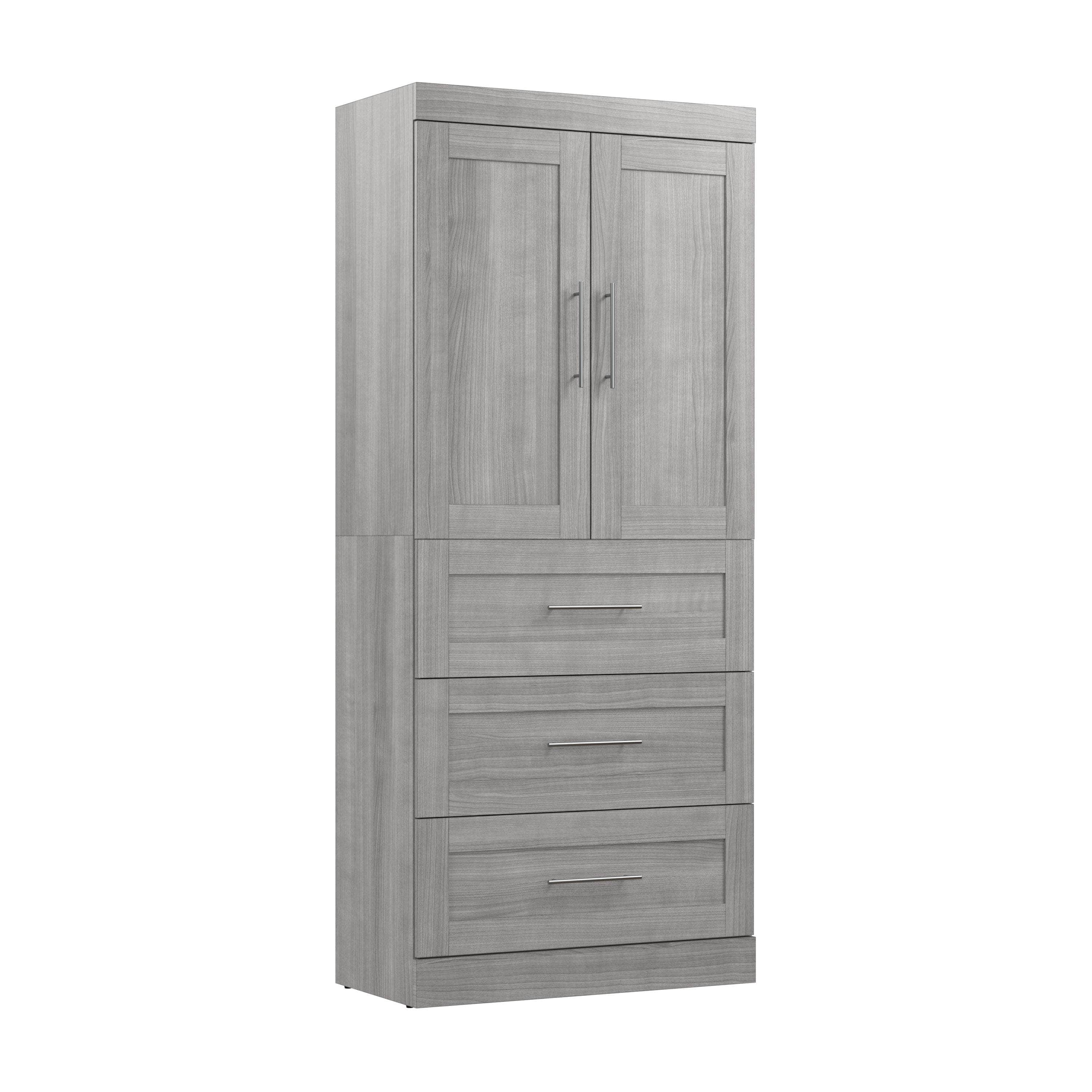 36W Wardrobe with 3 Drawers - 5 Color Options for Bedroom, Closet & Storage Organization | Space-Saving Furniture for Small Apartments