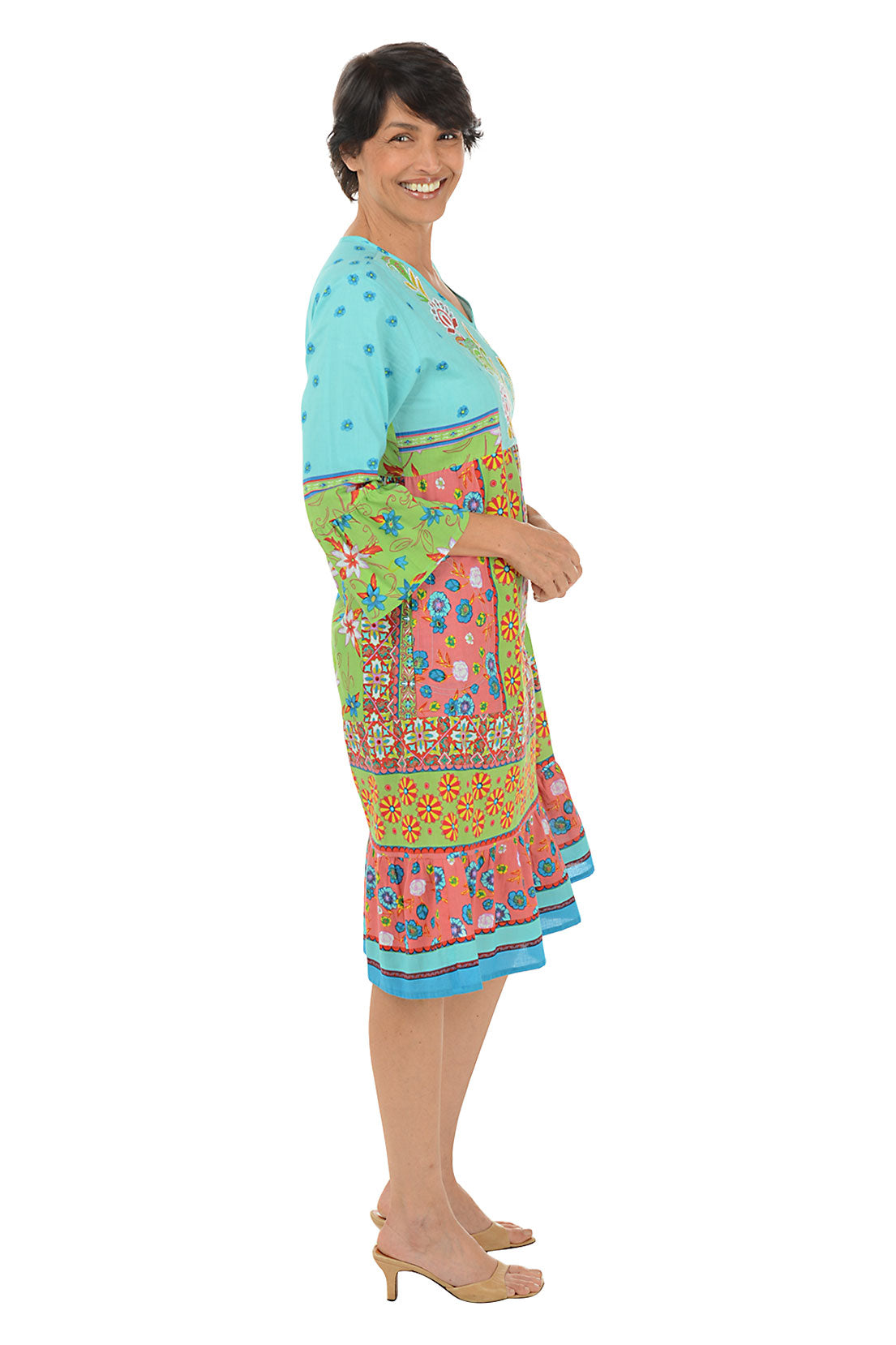 Quintana Embroidered Tiered Maxi Dress for Women - Boho Floral Summer Beach Dress for Vacation, Party & Wedding Guest Outfit