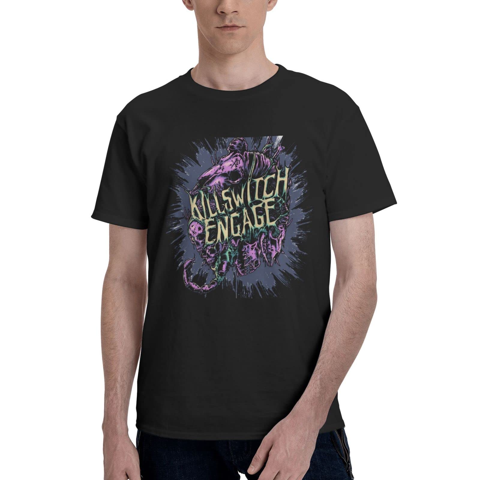 Men's 3D Printed Graphic Cotton Crewneck Short Sleeve T-Shirt - Soft & Comfortable Casual Tee for Everyday Wear, Street Style & Summer Outfits