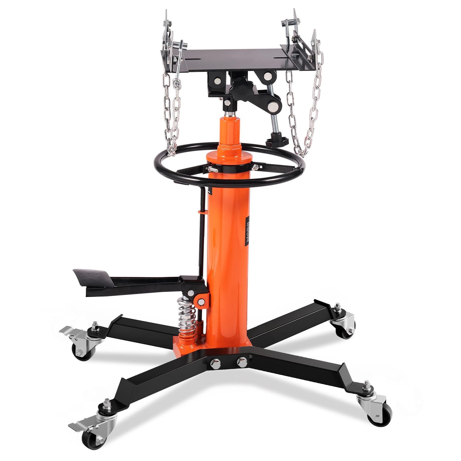 VEVOR 1322 lbs Hydraulic Transmission Jack - 3/5 Ton Capacity, 34.3