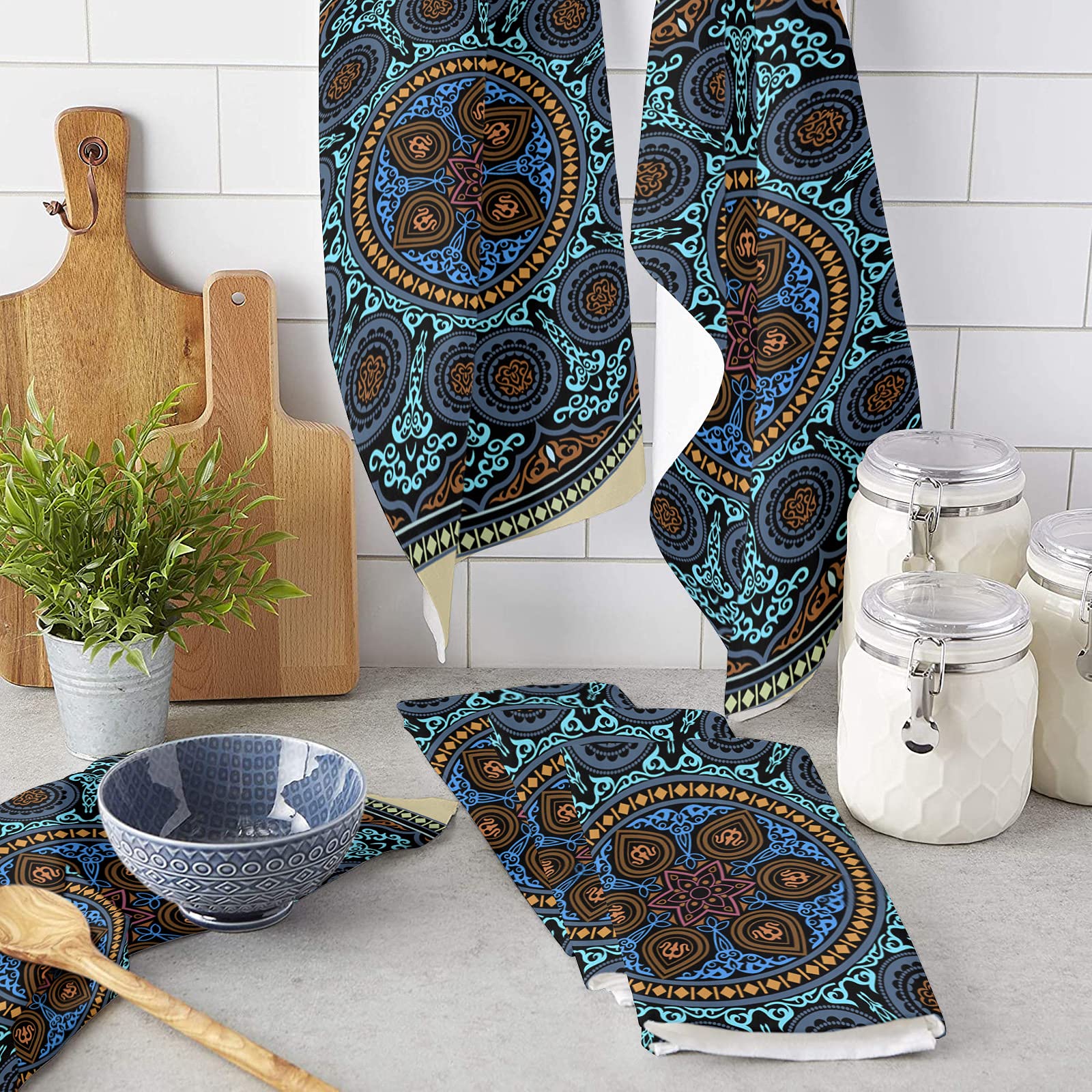 Premium Cotton Dish Towels Set of 2 - 18