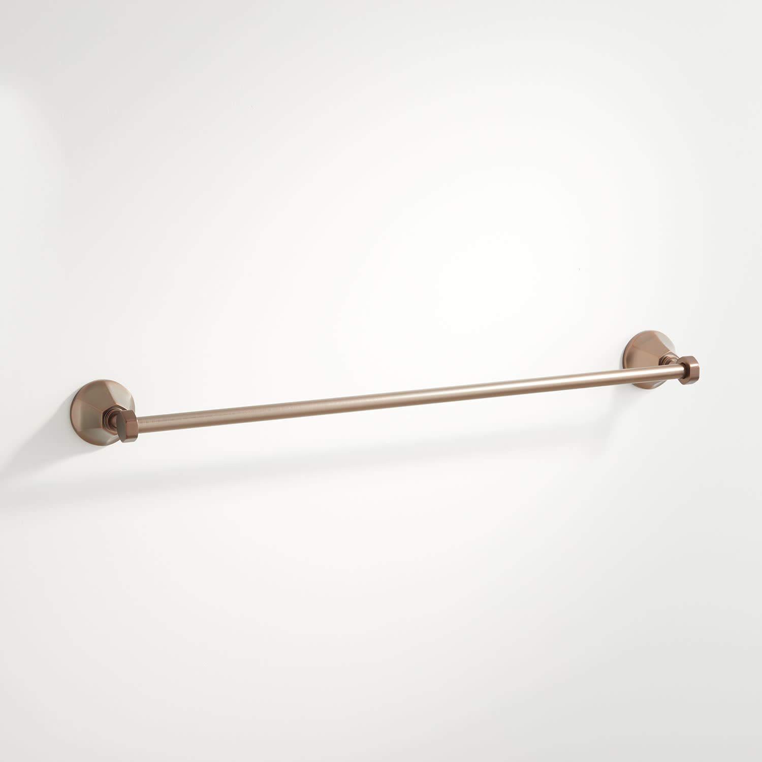 Signature Hardware 446805 Key West 24-Inch Brushed Nickel Towel Bar - Bathroom Wall Mounted Towel Rack for Spa, Hotel & Home Decor