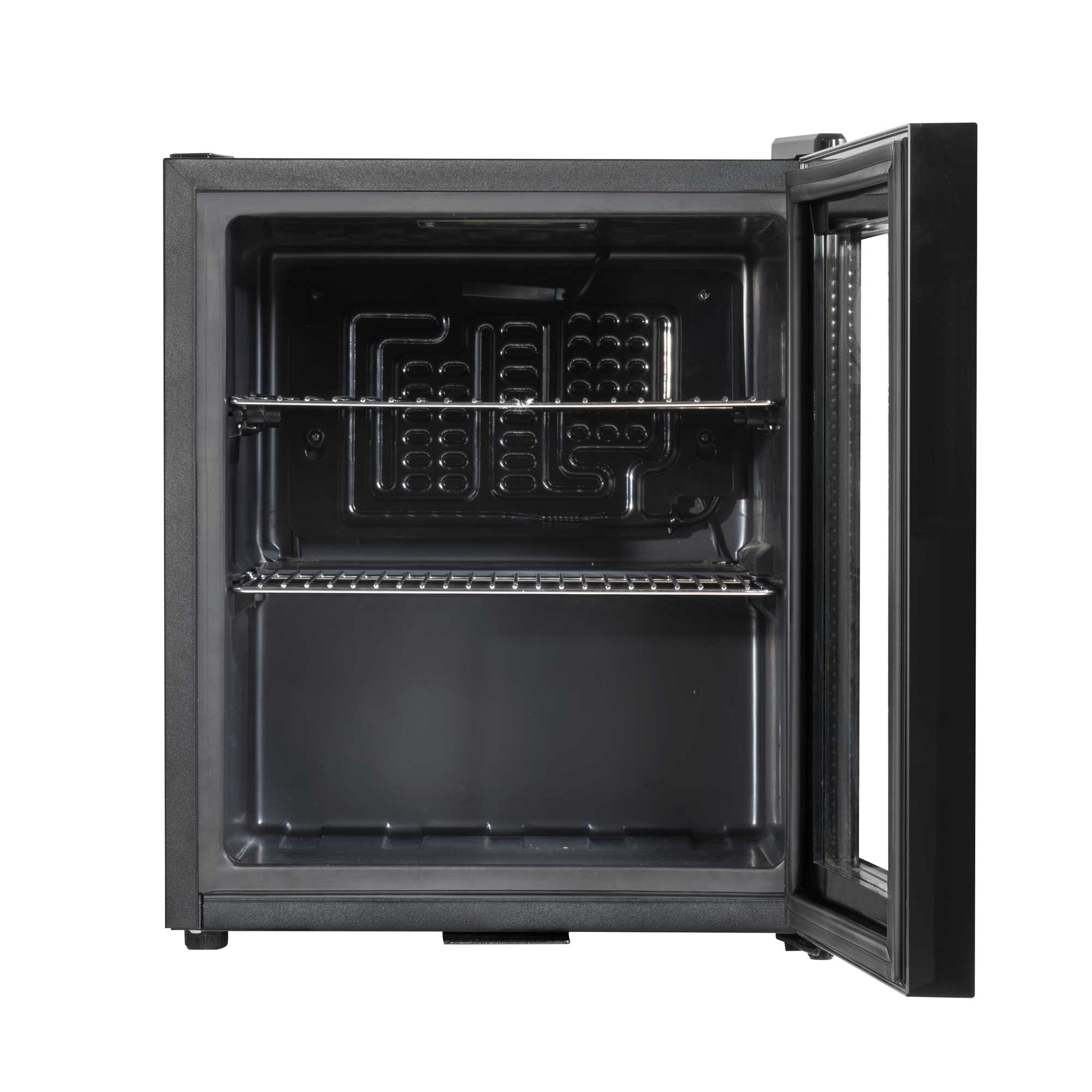 Baridi 50L Mini Fridge for Drinks, Beer & Wine - Portable Cooler with LED Light, Black (DH12) - Perfect for Home, Office, Dorm, and Outdoor Parties