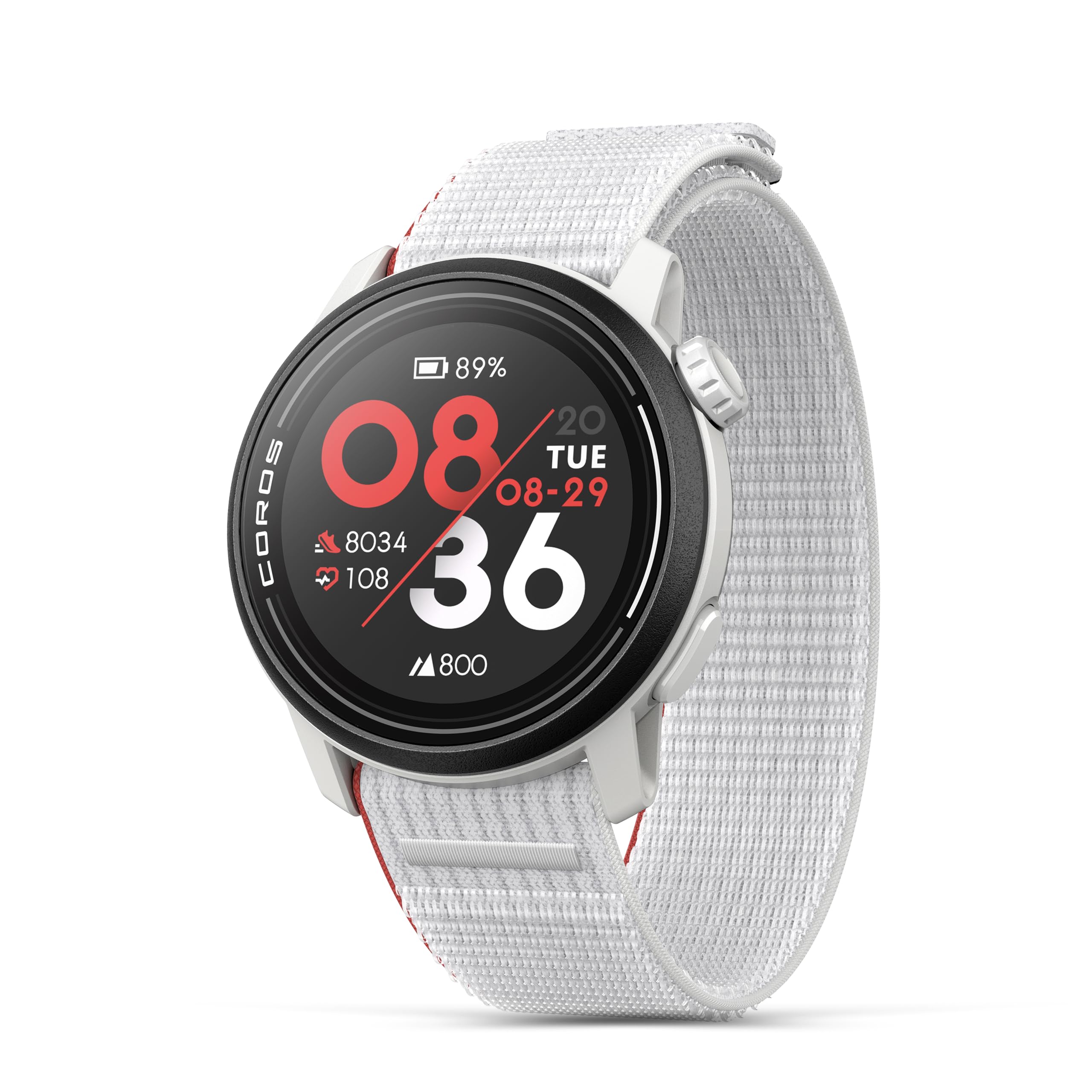 COROS PACE 3 GPS Sports Watch - Lightweight & Comfortable with 17-Day Battery Life | Dual-Frequency GPS, Heart Rate Monitor, Sleep Tracking & Training Plans | Perfect for Running, Cycling, Skiing & Outdoor Adventures (Nylon Band, Chalk Nylon)