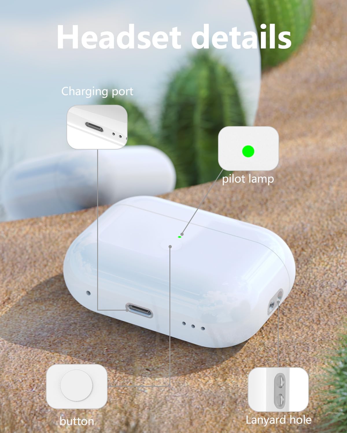 BRILLESS Wireless Charging Case for AirPods Pro 1st & 2nd Gen - Replacement Bluetooth Charging Box with Pairing Sync Button, Type-C Fast Charging | Perfect for Travel, Gym & Daily Use