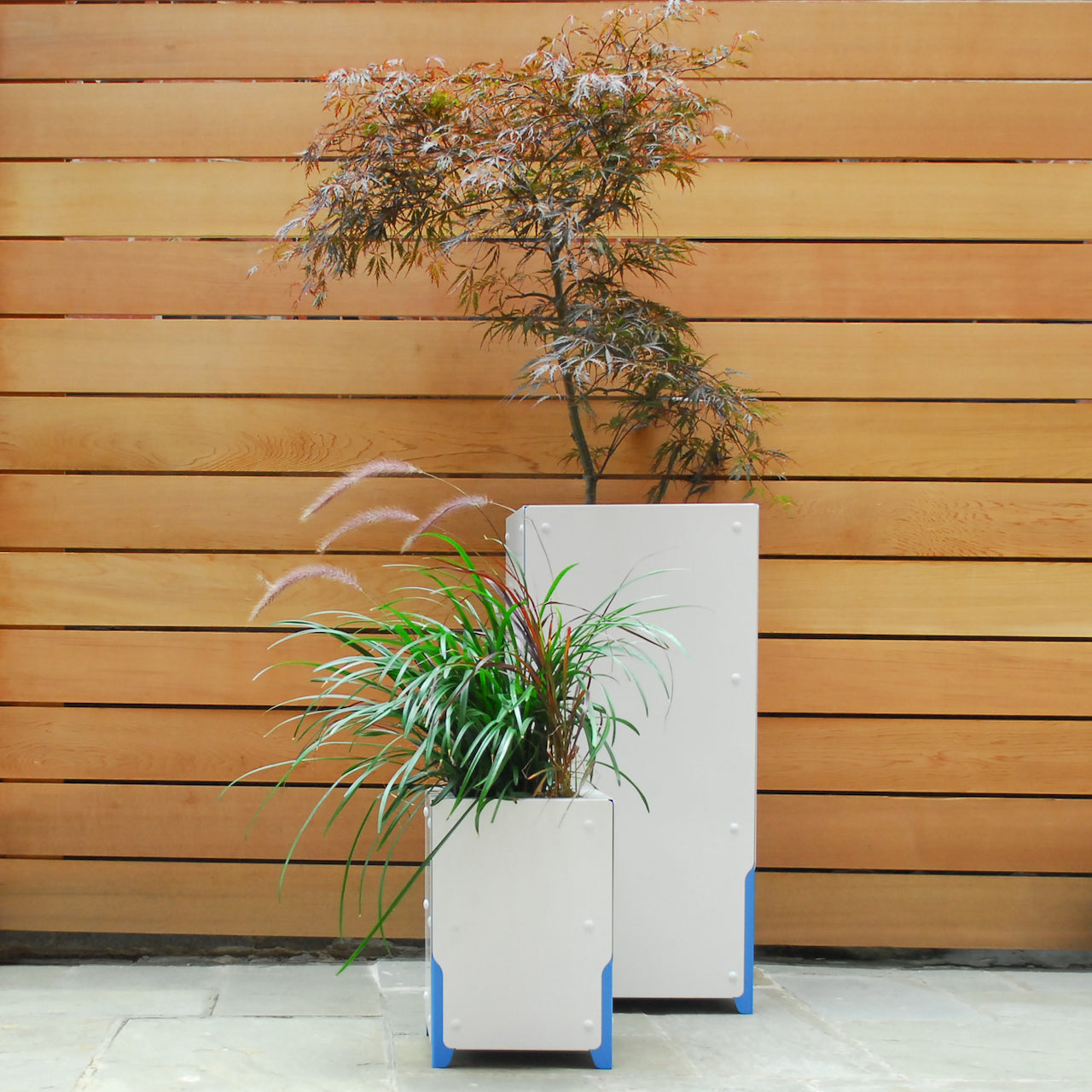BOLTON Short Planter Set of 4 - Small Indoor Flower Pots for Succulents, Herbs & Plants - Perfect for Windowsill, Kitchen, Office & Home Decor