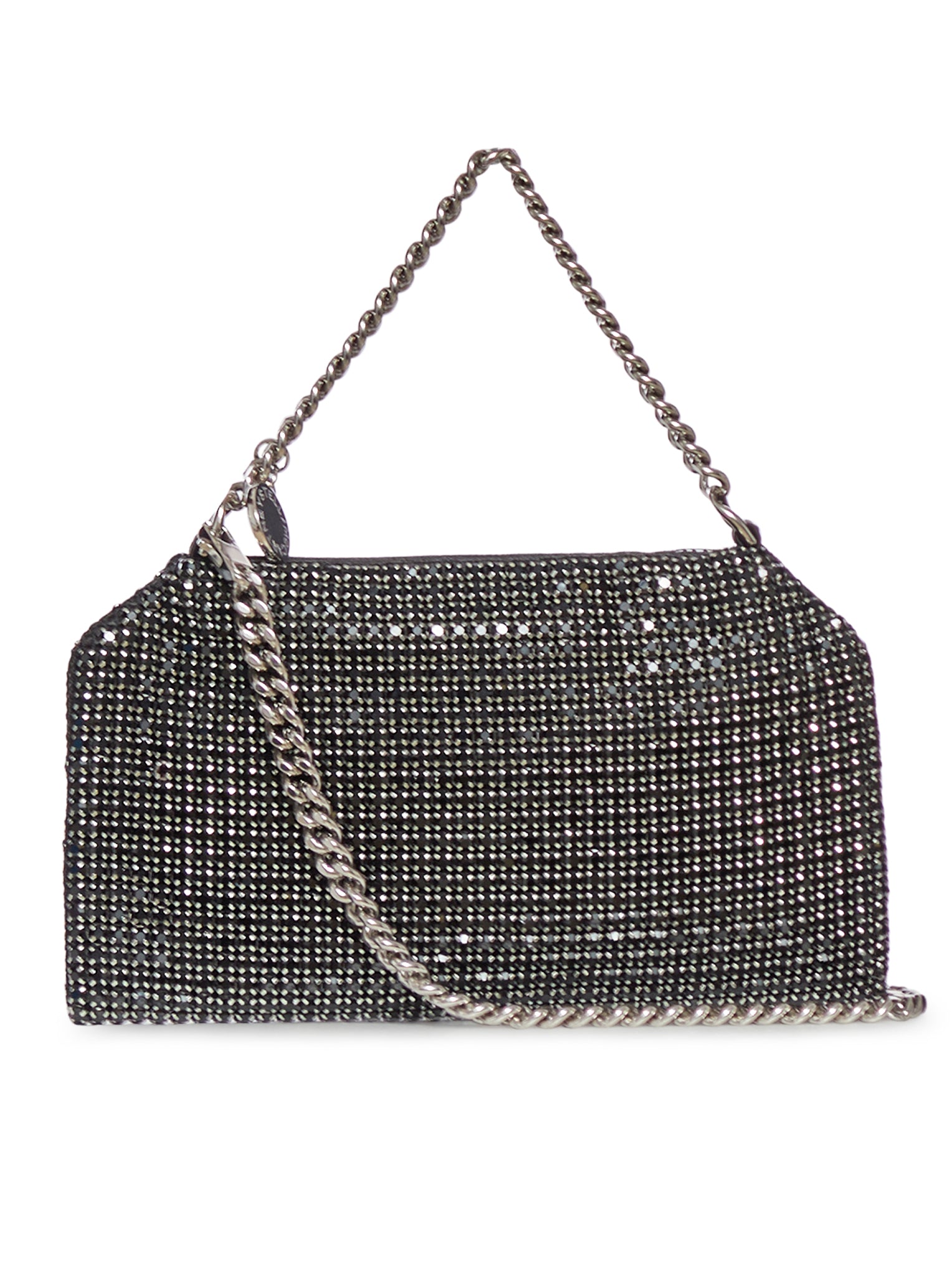 Falabella Crystal Mesh Shoulder Bag for Women - Elegant Beaded Evening Clutch - Perfect for Parties, Weddings & Special Occasions