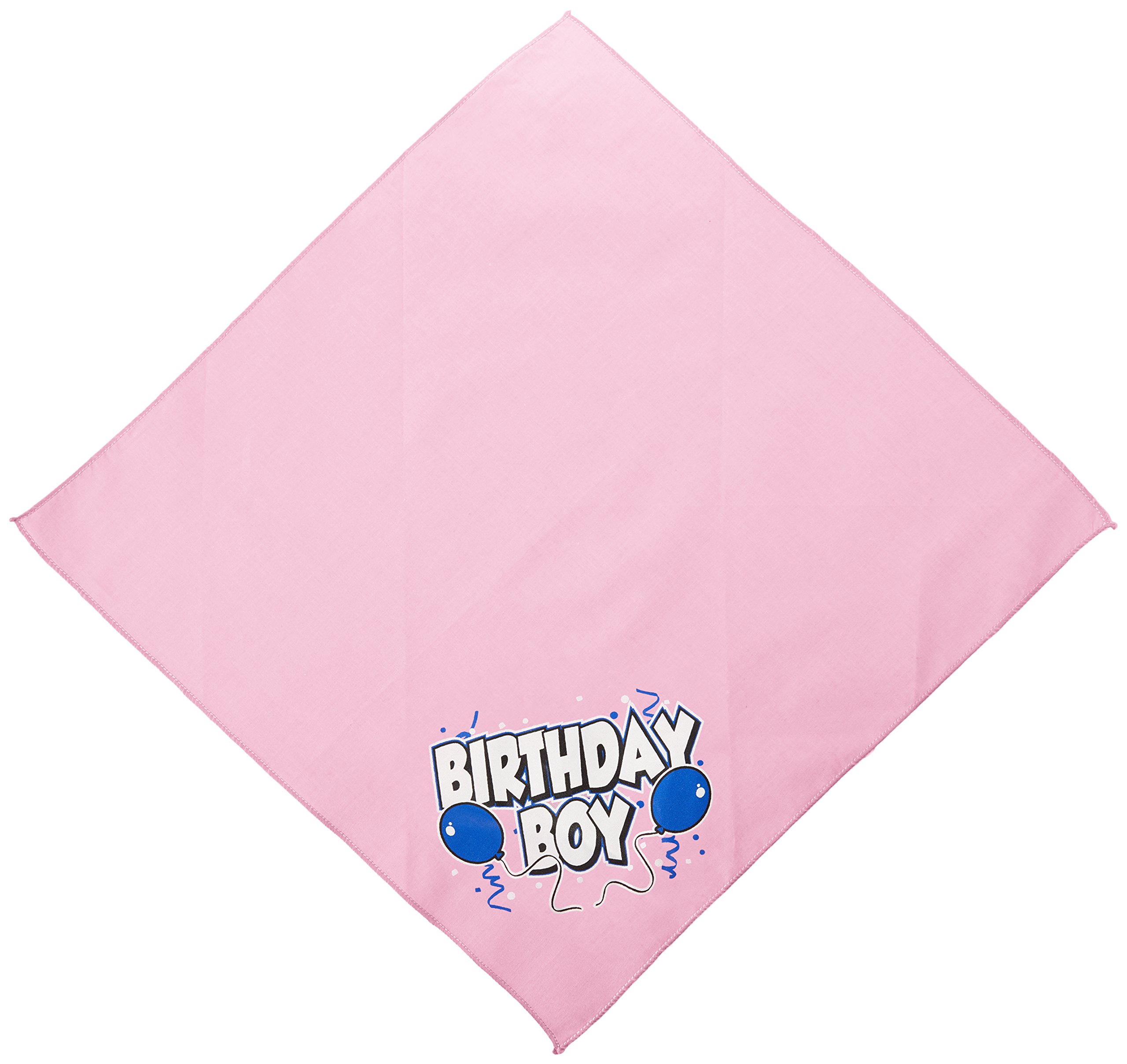 Custom Screen Printed Pet Bandana for Dogs - 'Birthday Girl' or 'Birthday Boy' Light Pink Design (Small Size) | Perfect for Birthday Parties & Pet Celebrations