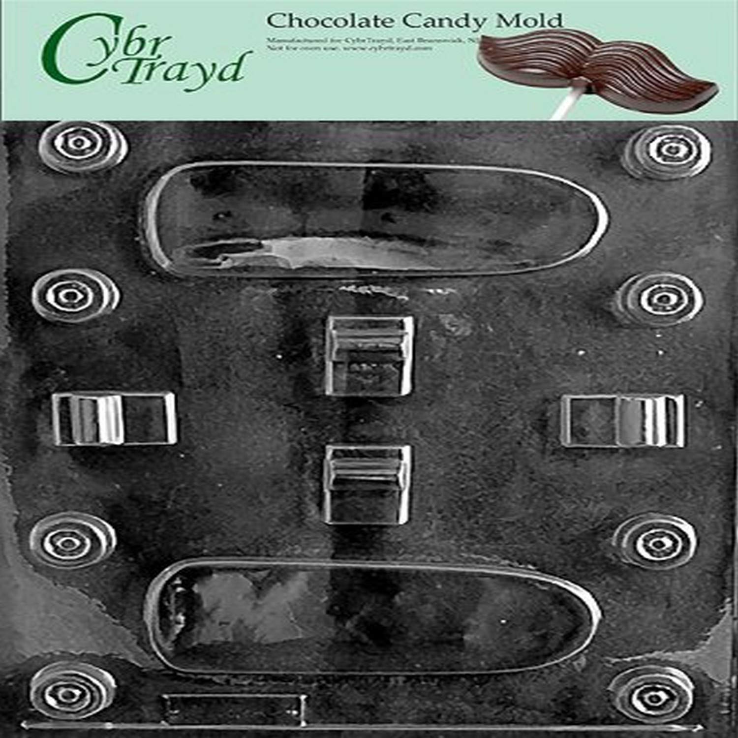 Cybrtrayd Sports Chocolate Candy Mold - Skateboard Design for DIY Candy Making | Perfect for Birthday Parties, Halloween Treats & Baking Decorations