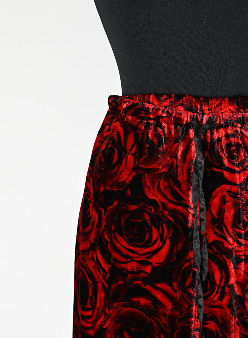 Dries Van Noten Floral Print Dress with Red Roses - Size 40 | Elegant Women's Fashion for Parties & Special Occasions