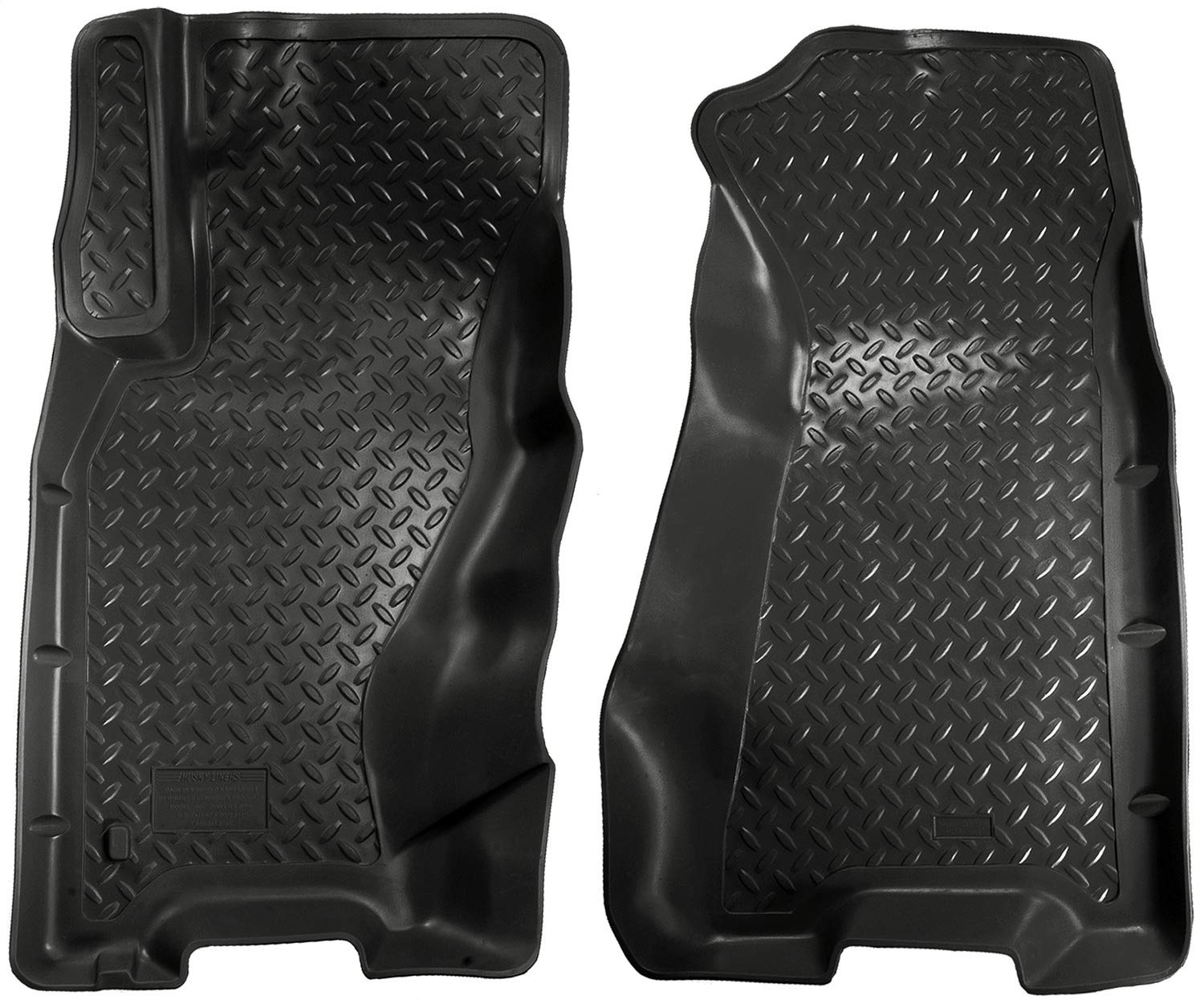 Husky Liners Classic Series Front Floor Mats for 1999-2004 Jeep Grand Cherokee | Heavy Duty Black Rubber Floor Liners | All-Weather Protection for Off-Road & Daily Driving