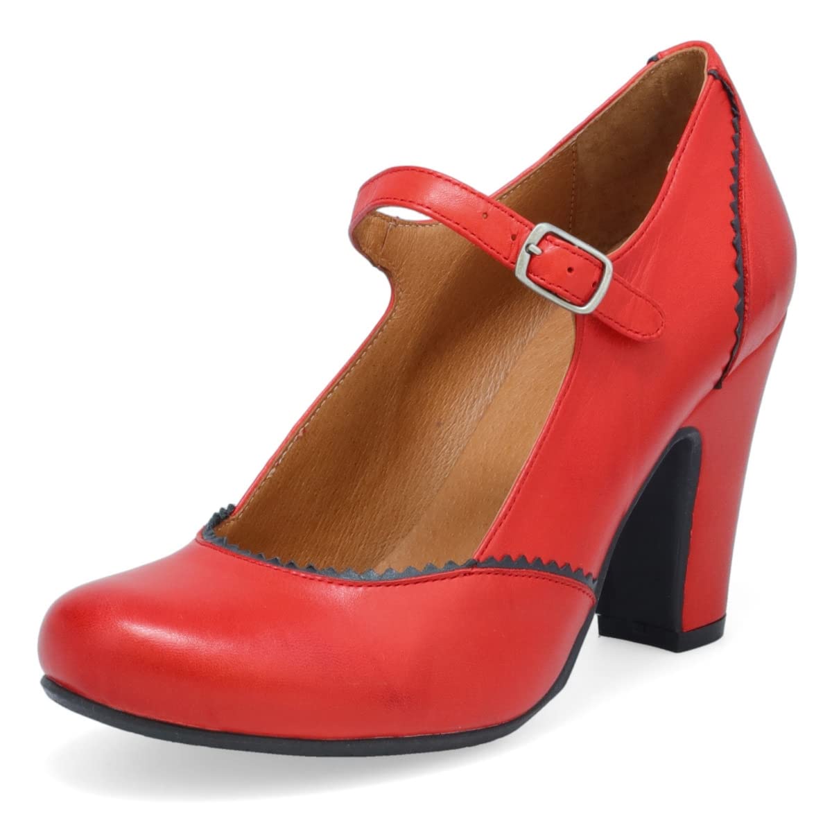 Miz Mooz Kettle Women's Mary Jane Pumps - Comfortable Leather Dress Shoes for Work & Wedding | Elegant Low Heel Women's Shoes for Office, Party & Special Occasions