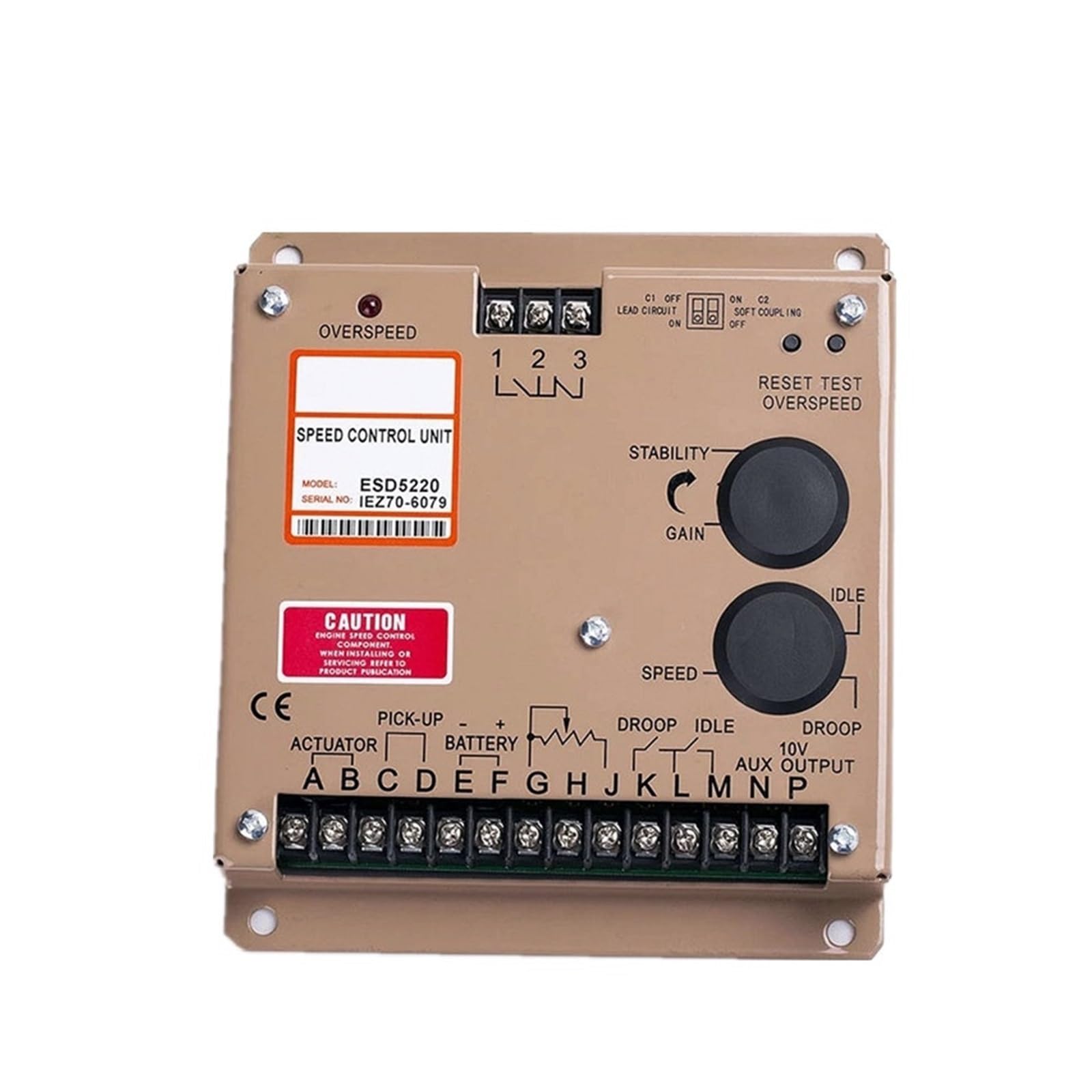 ESD5220 Engine Governor Control Unit - Diesel Generator Speed Controller for Cummins, Perkins, Volvo - Replacement Part for Power Plant & Marine Applications