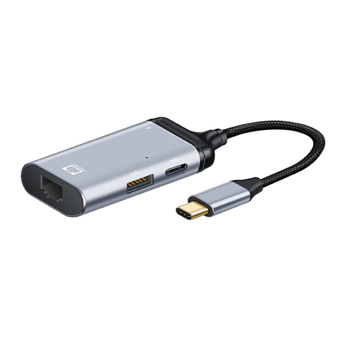 High-Speed USB-C to Gigabit Ethernet Adapter with PD Power Port - 1000Mbps LAN Network Dongle for MacBook, iPad Pro, Chromebook - Perfect for Home Office, Gaming & Video Conferencing