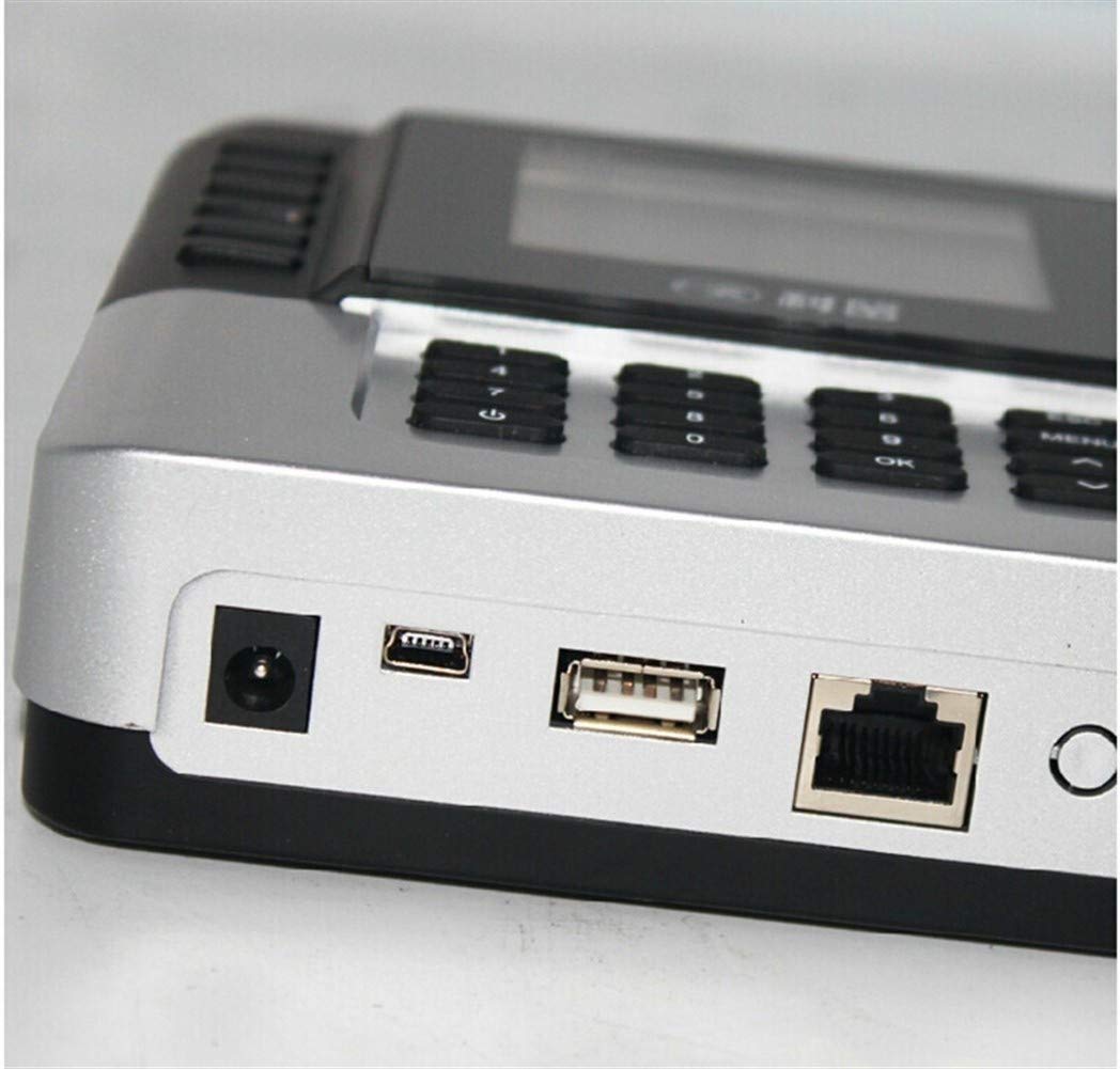 Biometric Fingerprint Time Attendance Machine with USB Download & Network Connectivity - Office & Company Employee Clock-in System for Accurate Time Tracking & Payroll Management