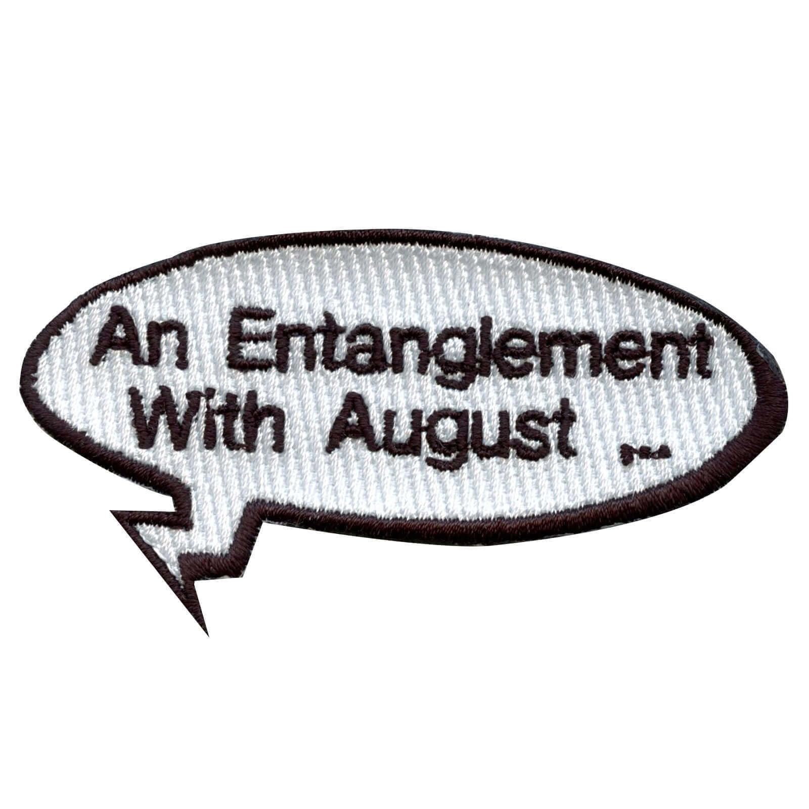 August Patch Word Bubble Embroidered Iron On Applique - Funny Sarcastic Embroidery Patches for DIY Clothing, Hats & Bags - Perfect for Back-to-School, Gifts & Craft Projects