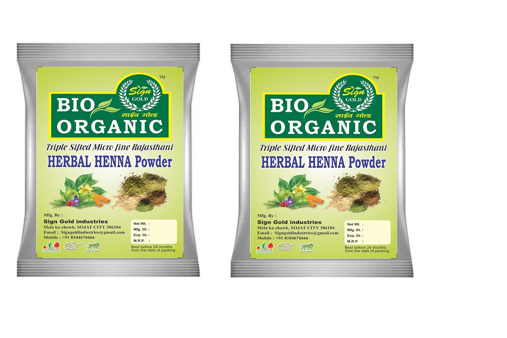 100% Natural & Pure Herbal Henna Hair Powder for Skin & Hair Care - 100g (Pack of 2) | Organic Hair Dye & Conditioning Treatment | Perfect for DIY Hair Coloring, Tattoos & Natural Beauty Routines