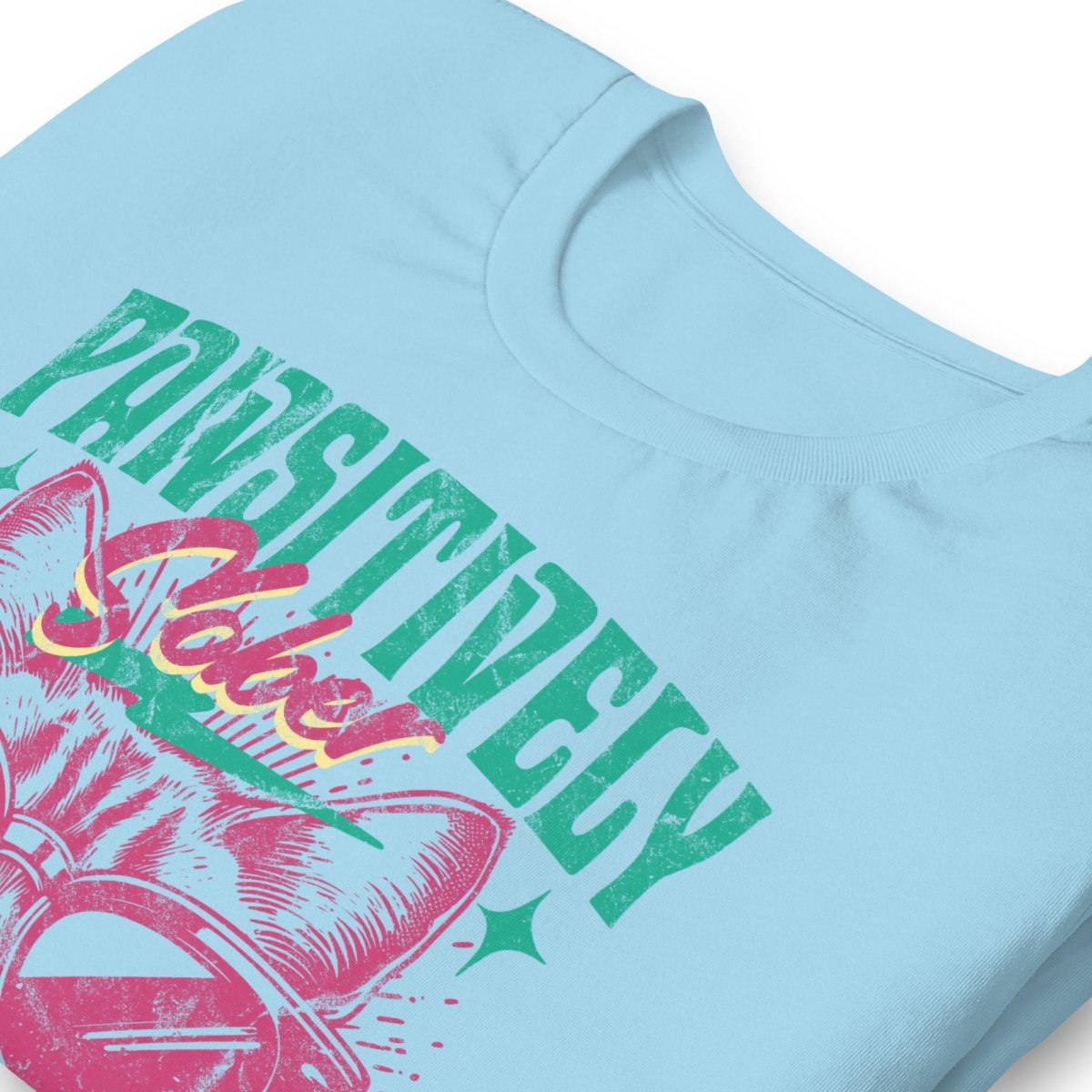 Pawsitively Sober T-Shirt - Funny Cat Sobriety Tee for Recovery & AA Meetings | Celebrate Clean Living with Cute Cat Design