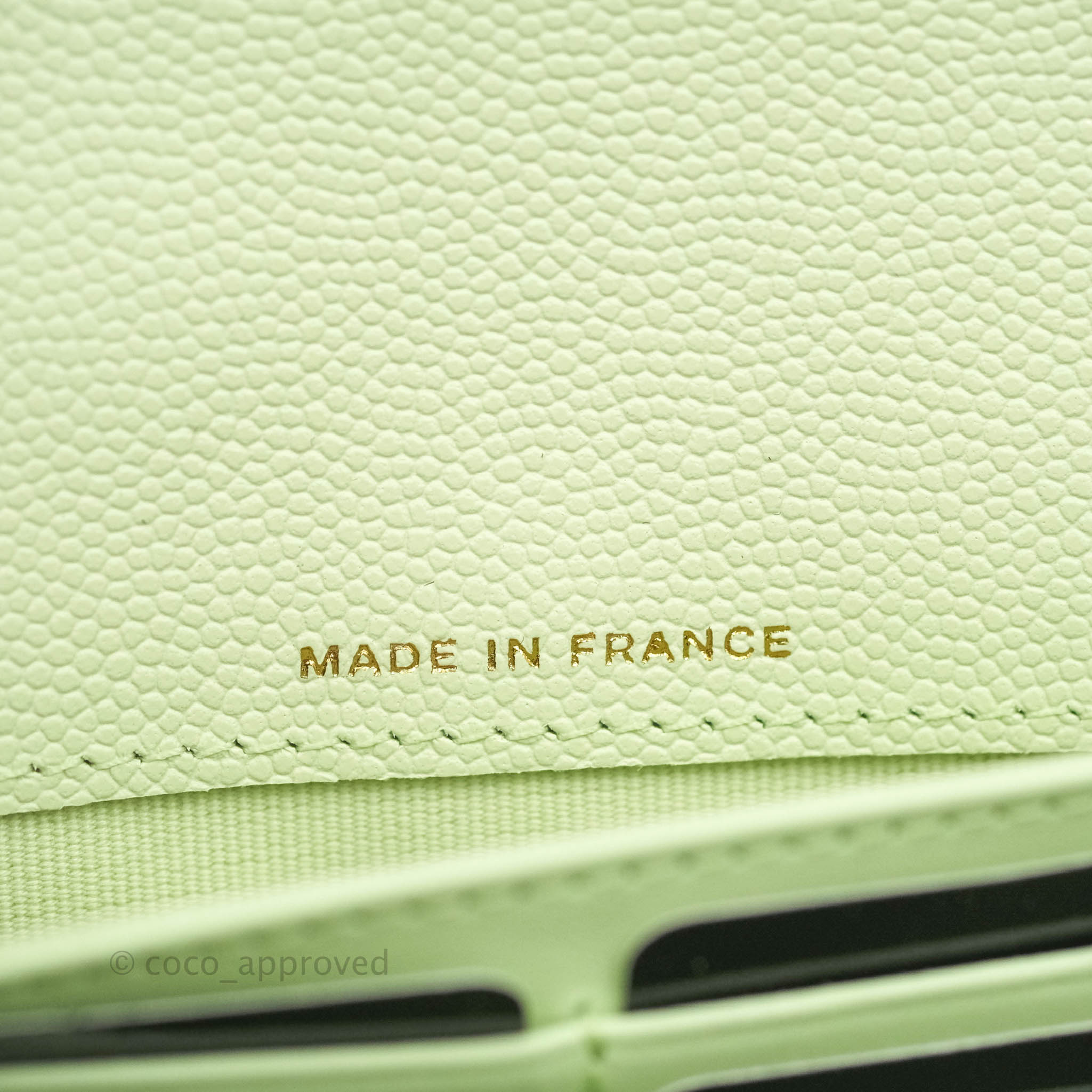 Chanel Caviar Quilted Long Flap Wallet in Mint Green with Gold Hardware - Luxury Designer Wallet for Women, Perfect for Everyday Use & Special Occasions