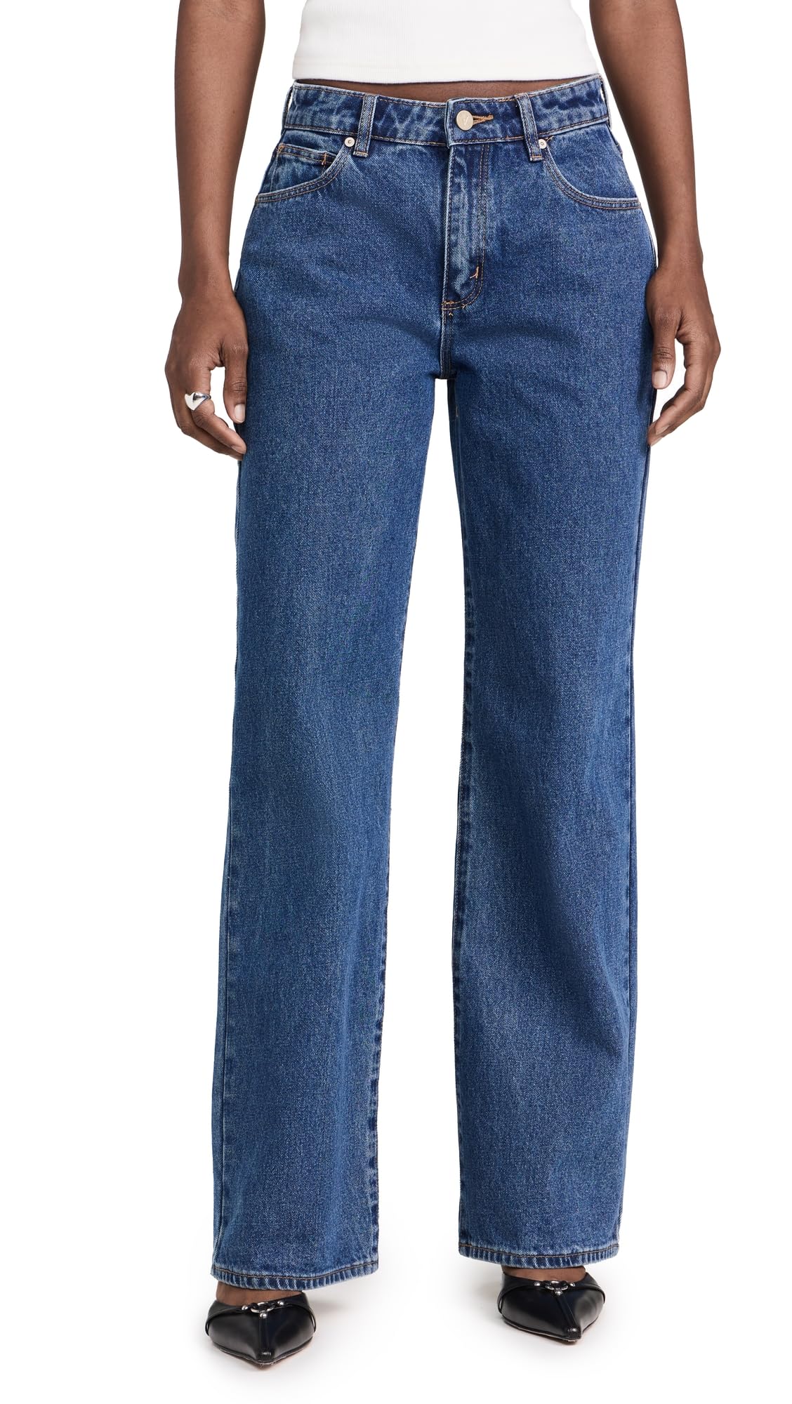 Women's 95 Baggy Bella Jeans - High Waist Distressed Denim Pants for Casual Wear & Street Style Outfits